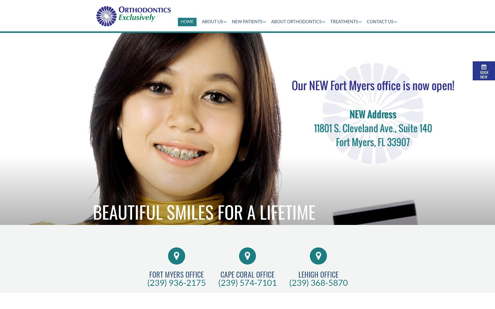 The screenshot of orthodontics exclusively nicesmiles. Com website