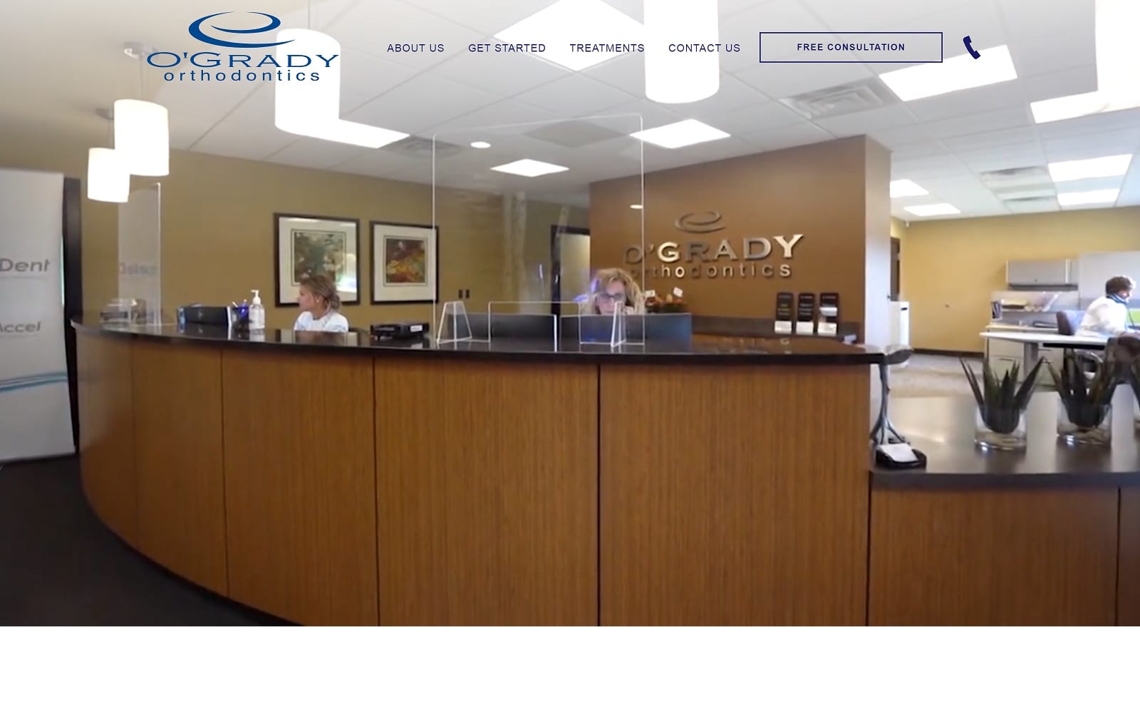 The screenshot of o'grady orthodontics ogradysmiles. Com dr. Paul o’grady website