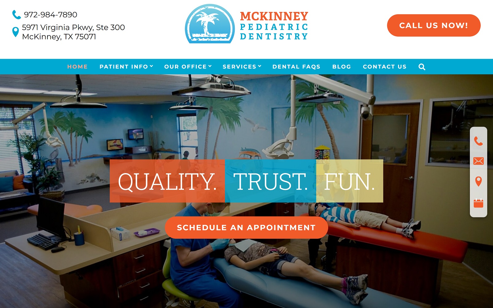 pediatricdentistmckinneytx.com screenshot