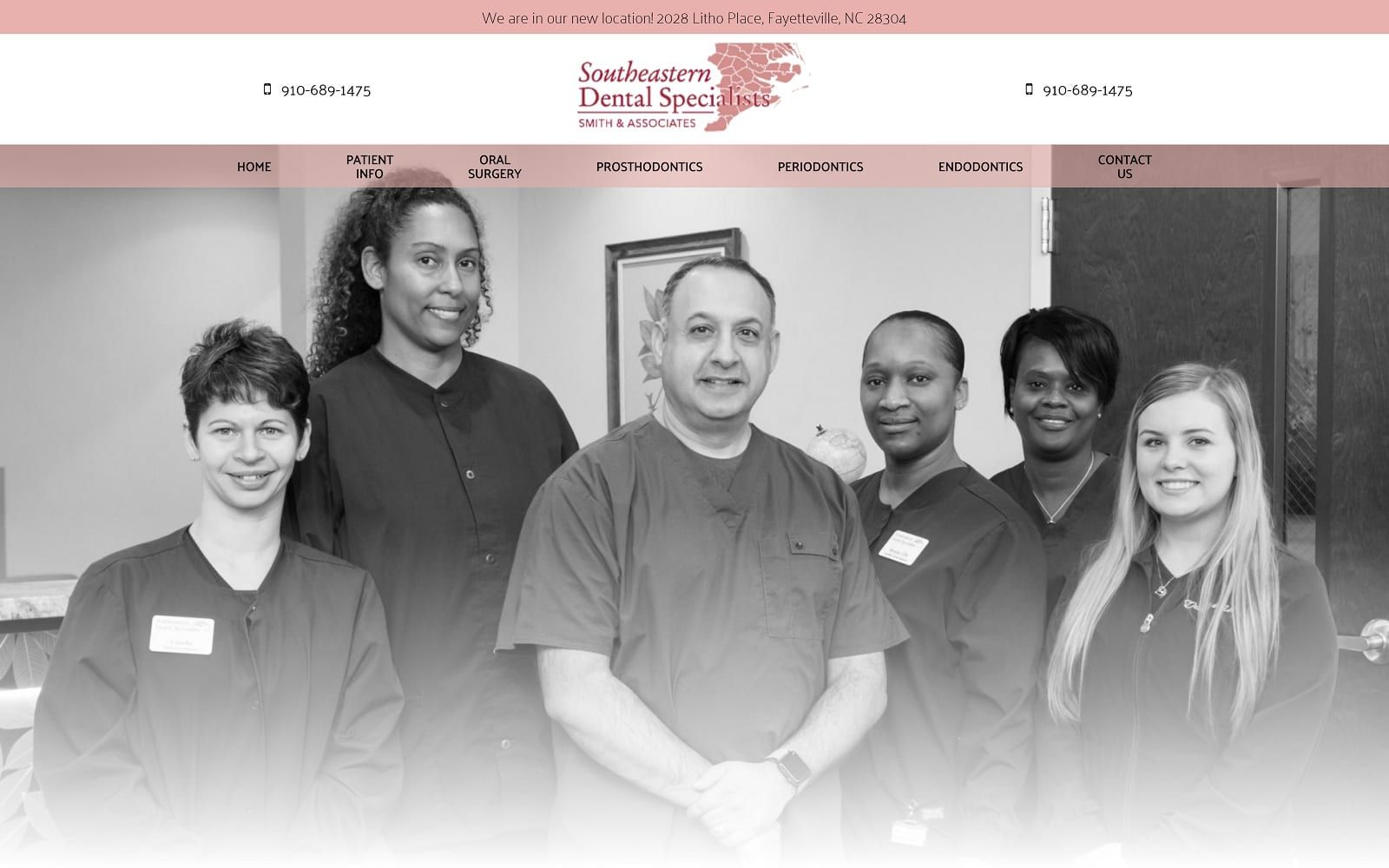 The screenshot of southeastern dental specialists sedentalspecialists. Com website