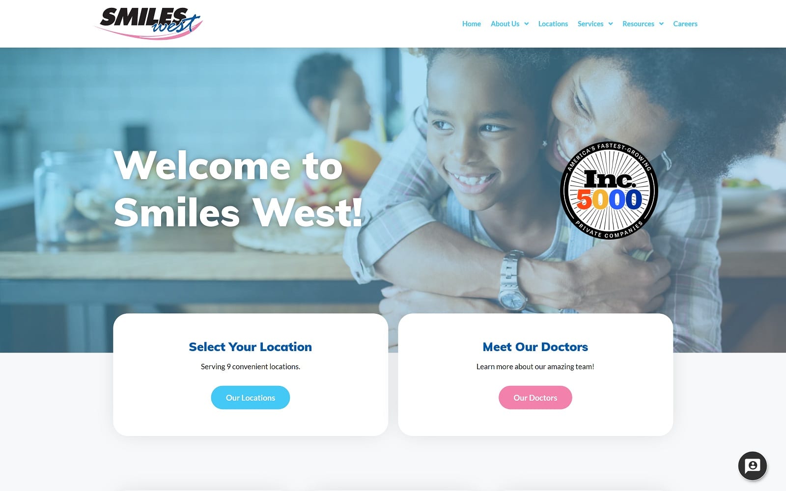 The screenshot of smiles west - moreno valley office smileswest. Com website