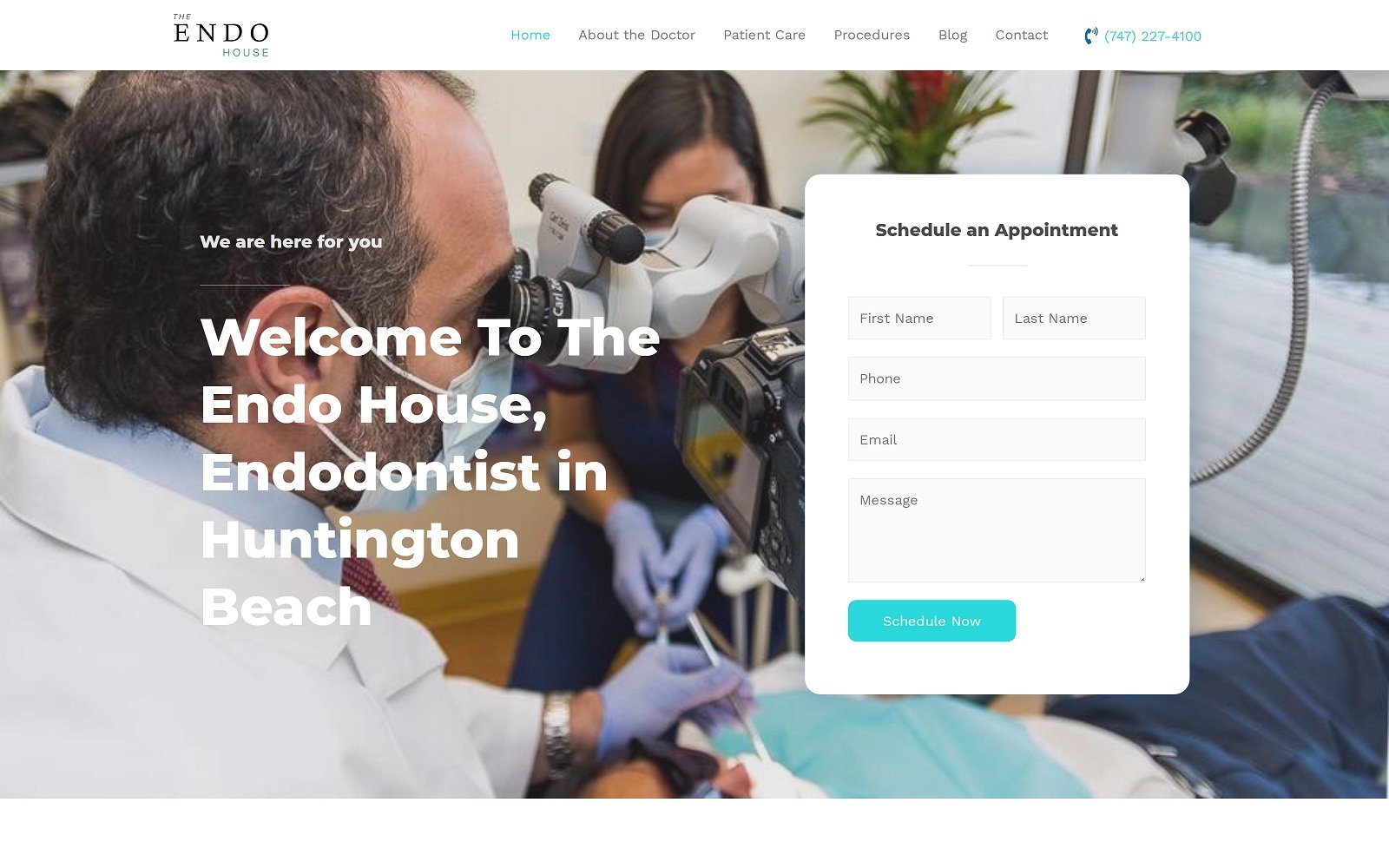 The screenshot of the endo house theendohouse. Com dr. Shoreibah website