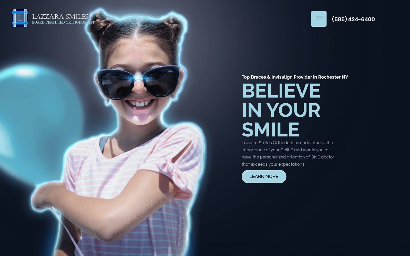 The screenshot of lazzara smiles orthodontics toothmover. Com website