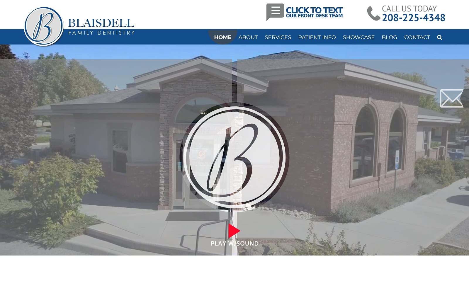 The screenshot of blaisdell family dentistry blaisdellfamilydentistry. Com website