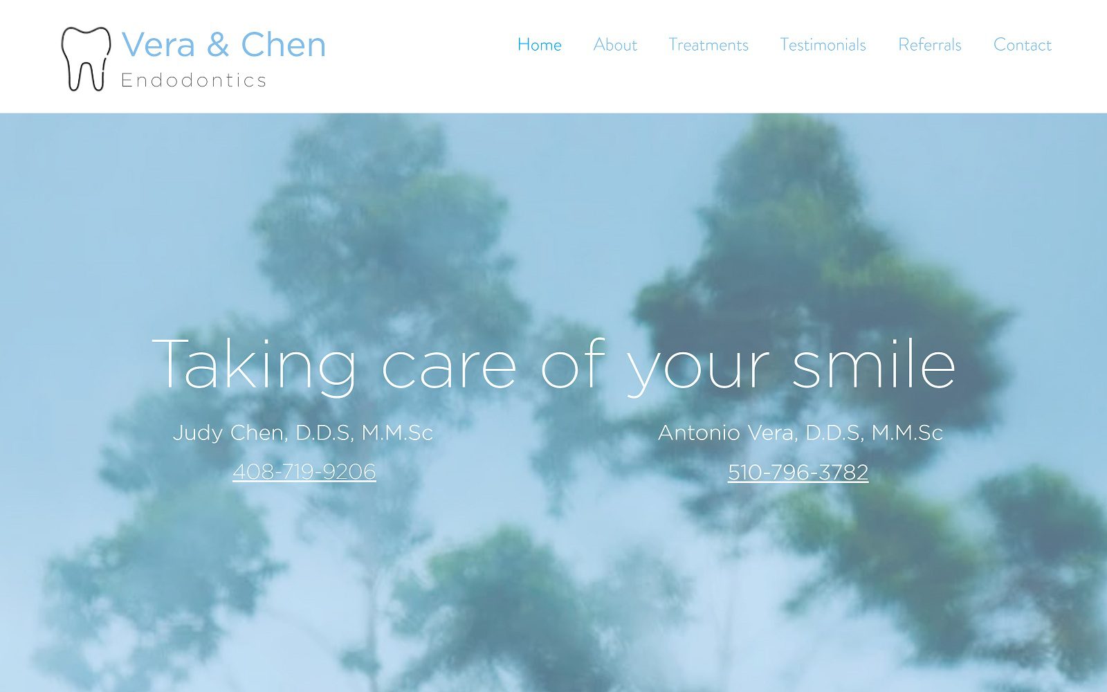 The screenshot of antonio vera dds, inc & judy chen dds, inc comfyendo. Com website