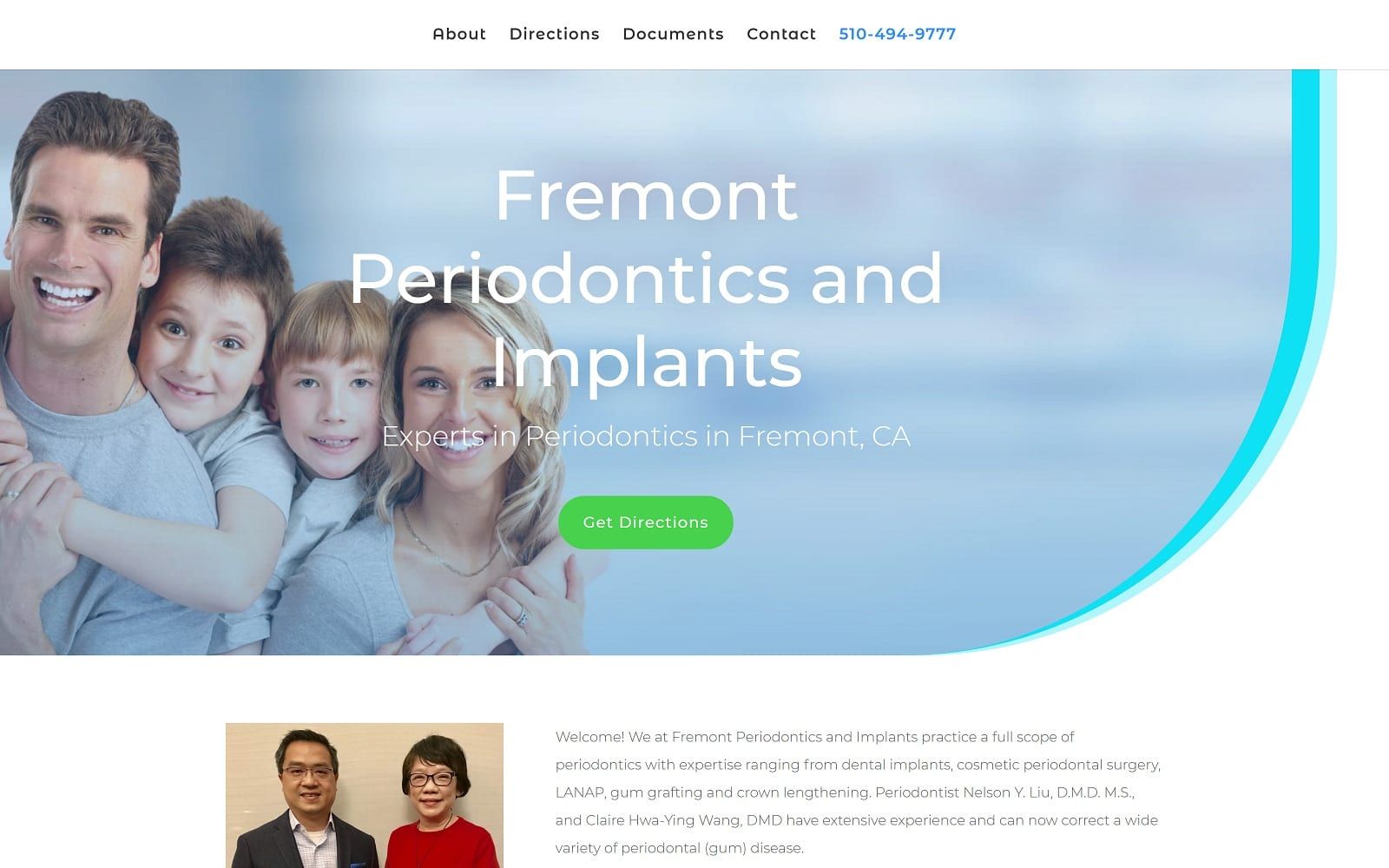 The screenshot of fremont periodontics and implants fremontperioandimplants. Com website