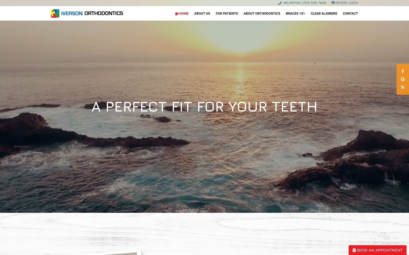 The screenshot of iverson orthodontics iversonortho. Com dr. Darin iverson website