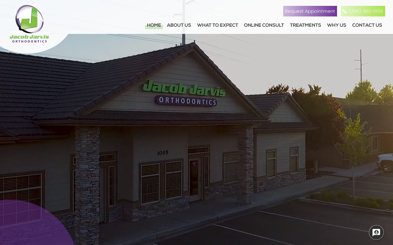 The screenshot of jacob jarvis orthodontics jarvisortho. Com dr. Jarvis website