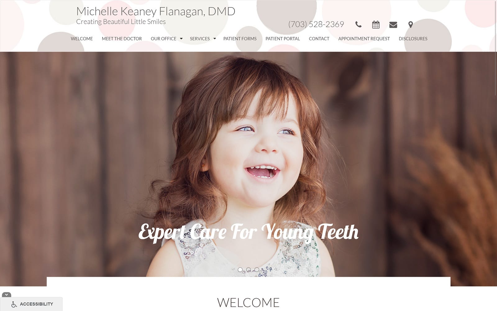 The screenshot of michelle keaney flanagan, dmd keaneydmd. Com website