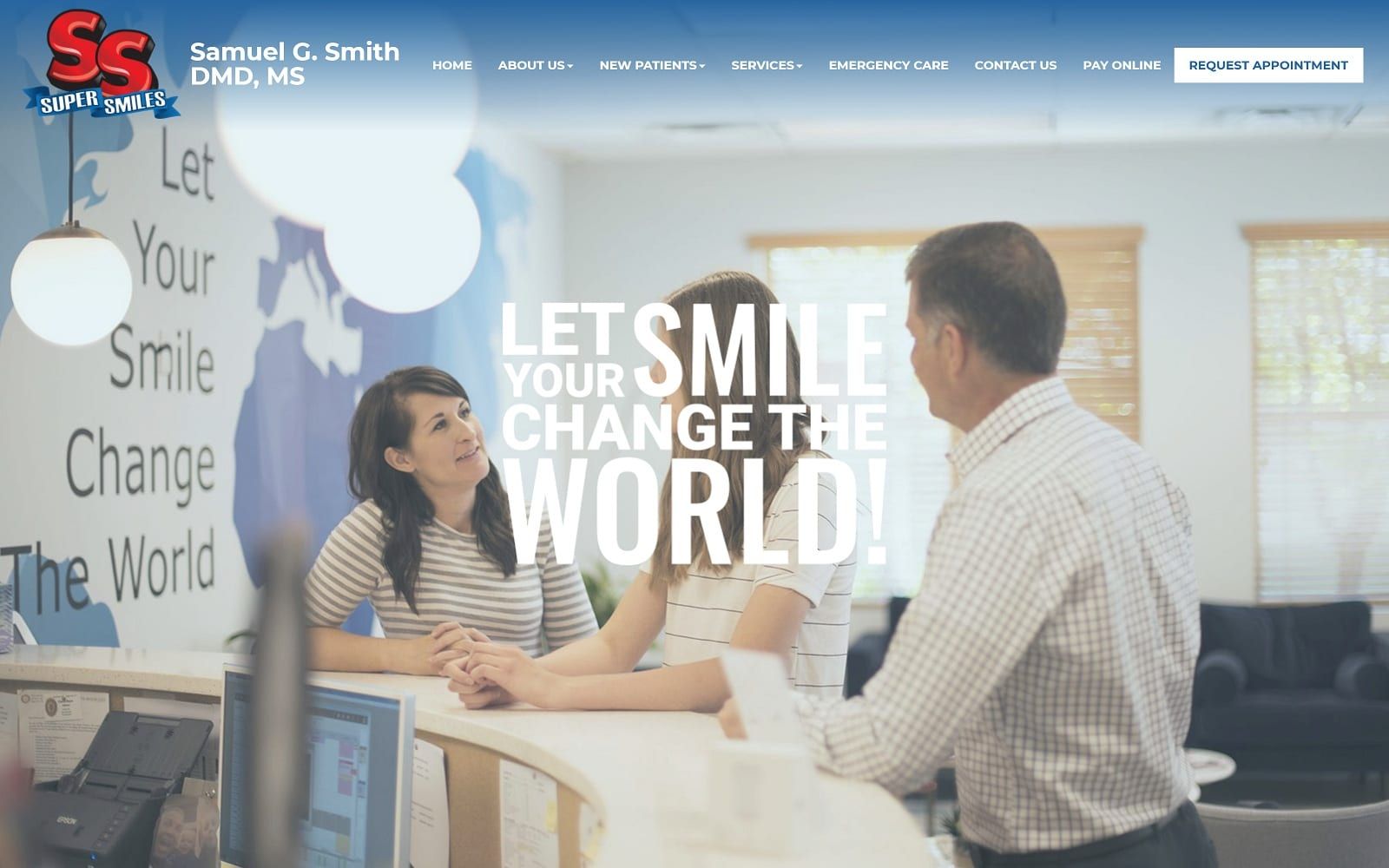 The screenshot of super smiles orthodontics supersmilesortho. Com website
