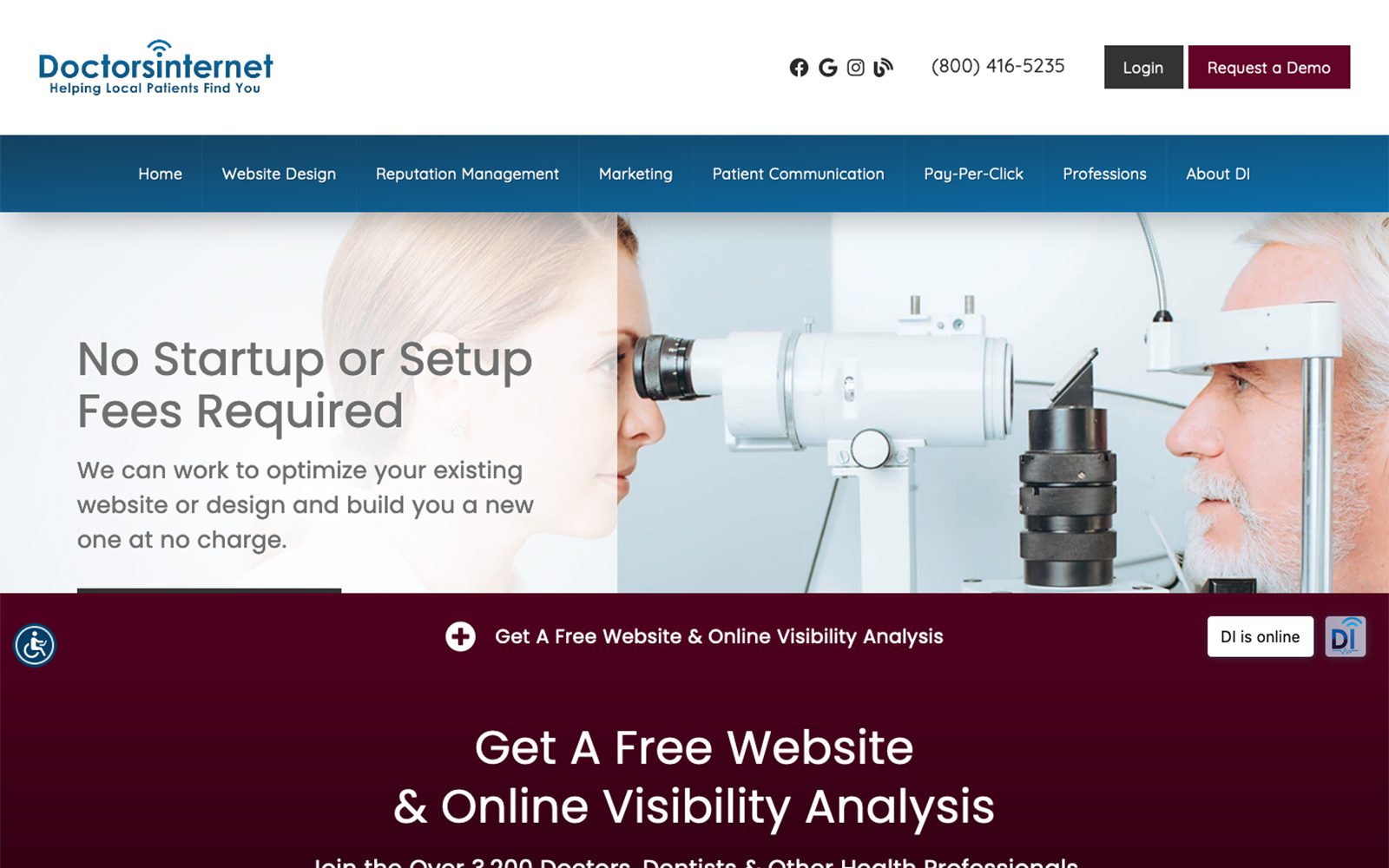 Screenshot of doctorsinternet (doctorsinternet. Com)