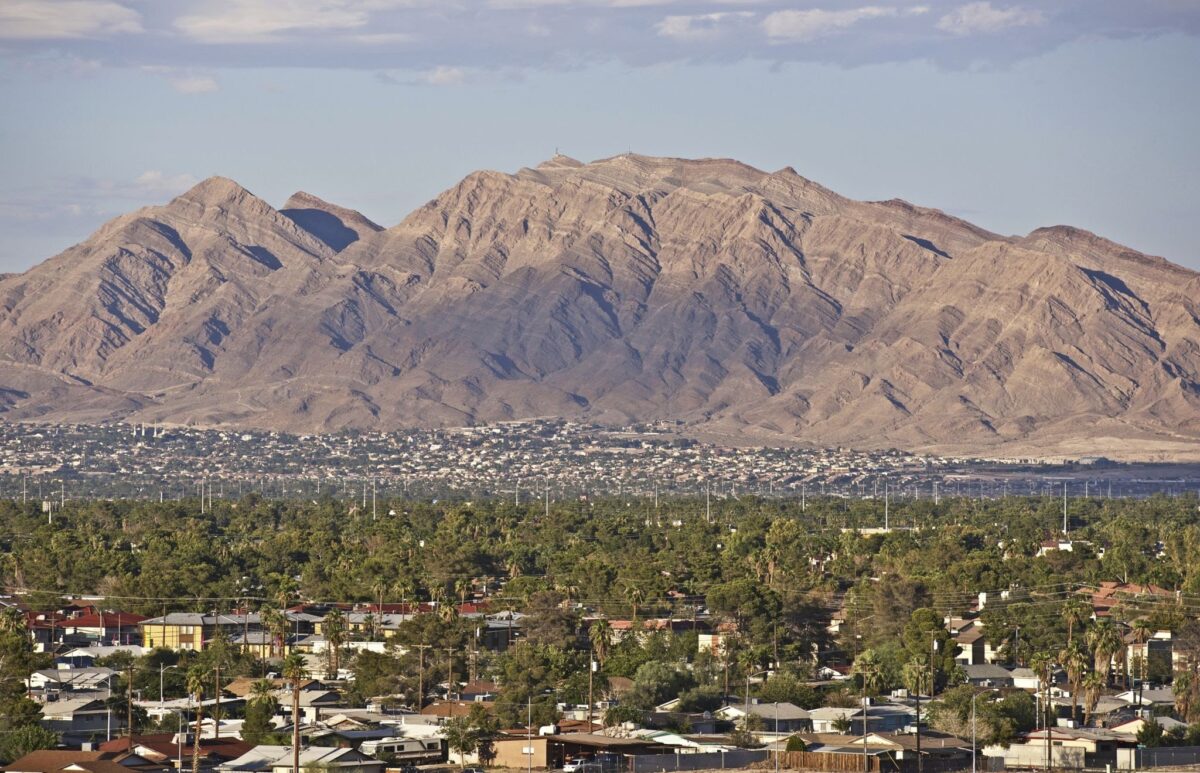 North Side of Las Vegas, Nevada. Vegas Cityscape. American Cities Photo Collection.