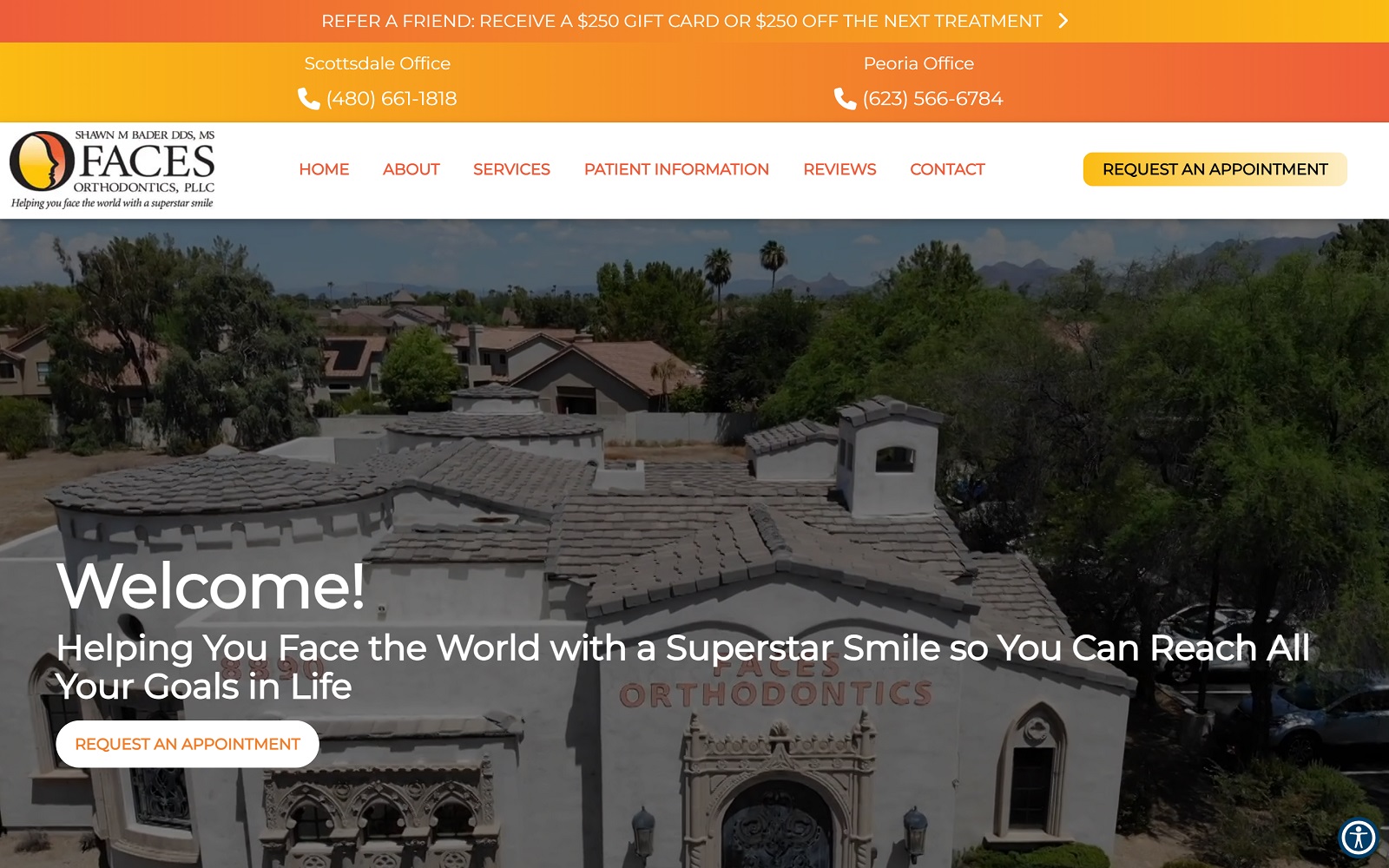 facesorthodontics.com screenshot