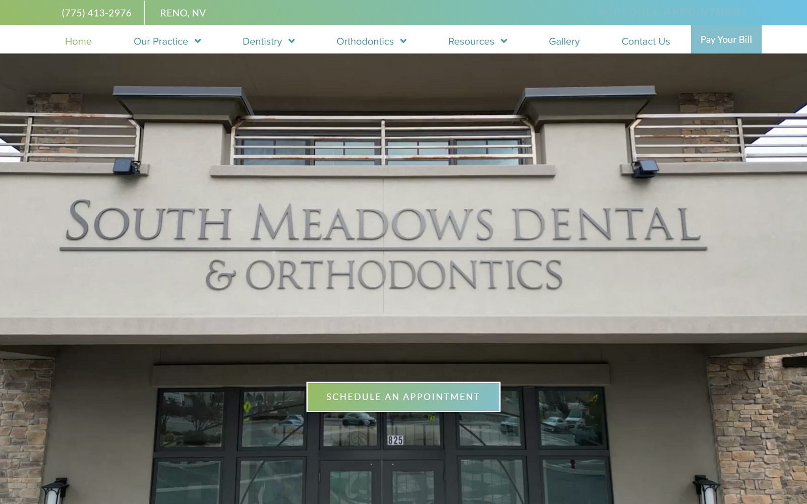 southmeadowsdental.com screenshot