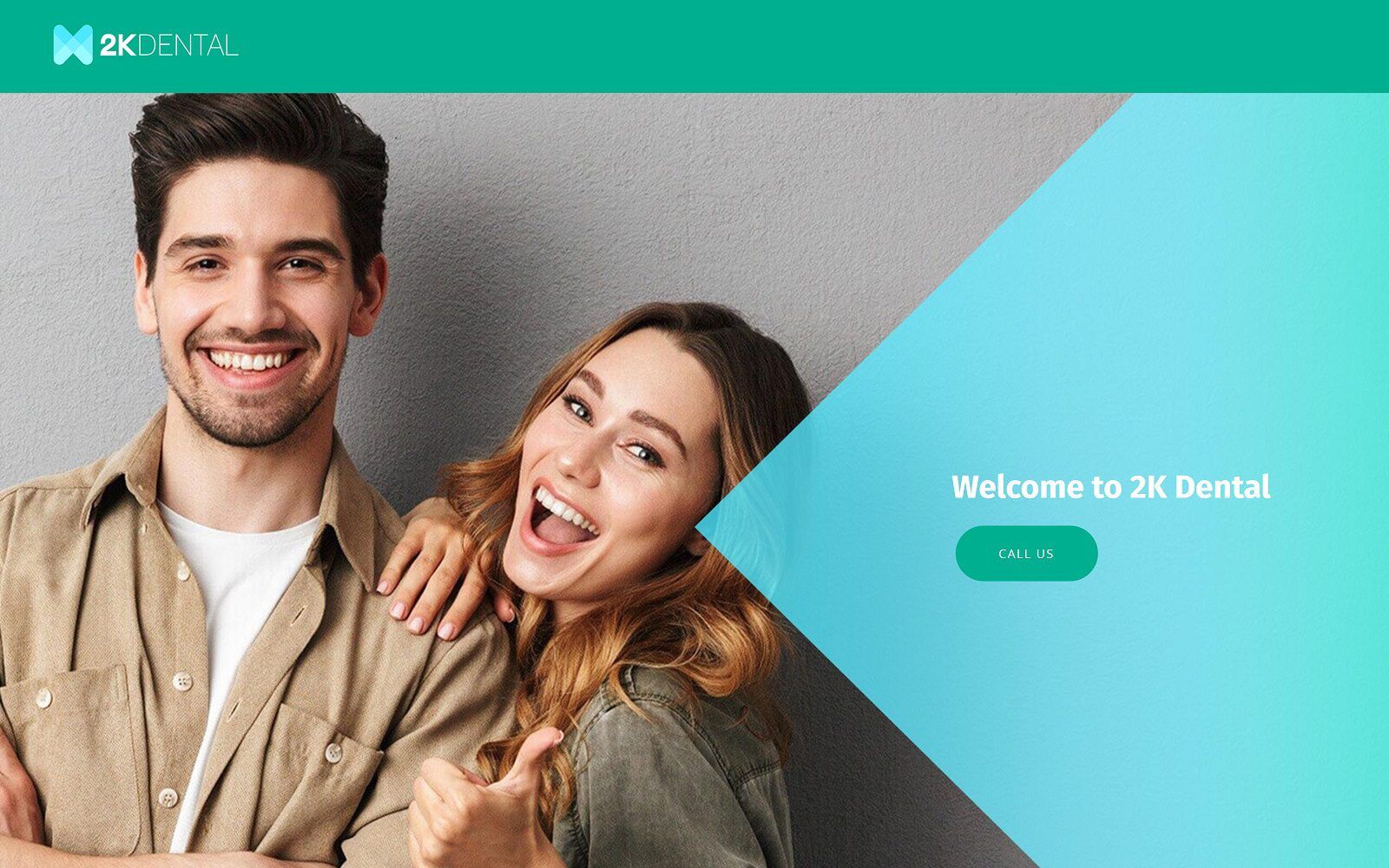 The screenshot of  2k dental website