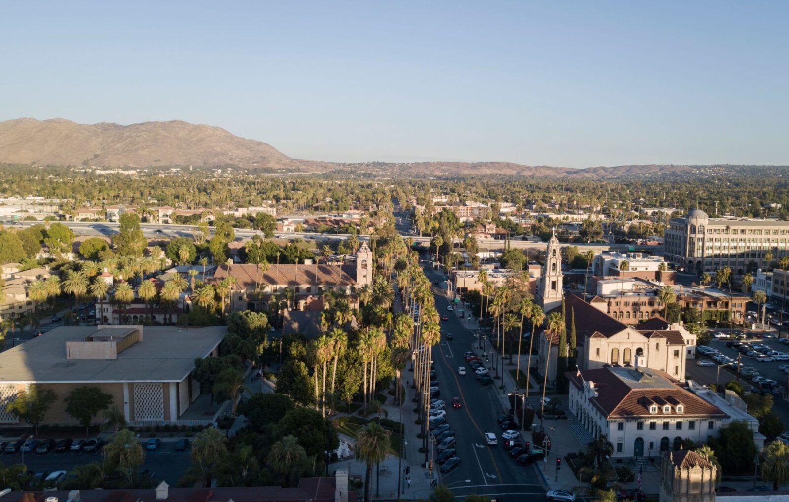 View of Riverside, California.