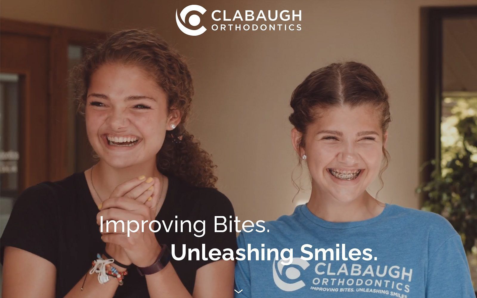 The screenshot of clabaugh orthodontics dr. Richard clabaugh website