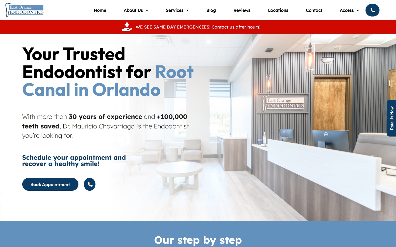 eastorangeendodontics.com screenshot