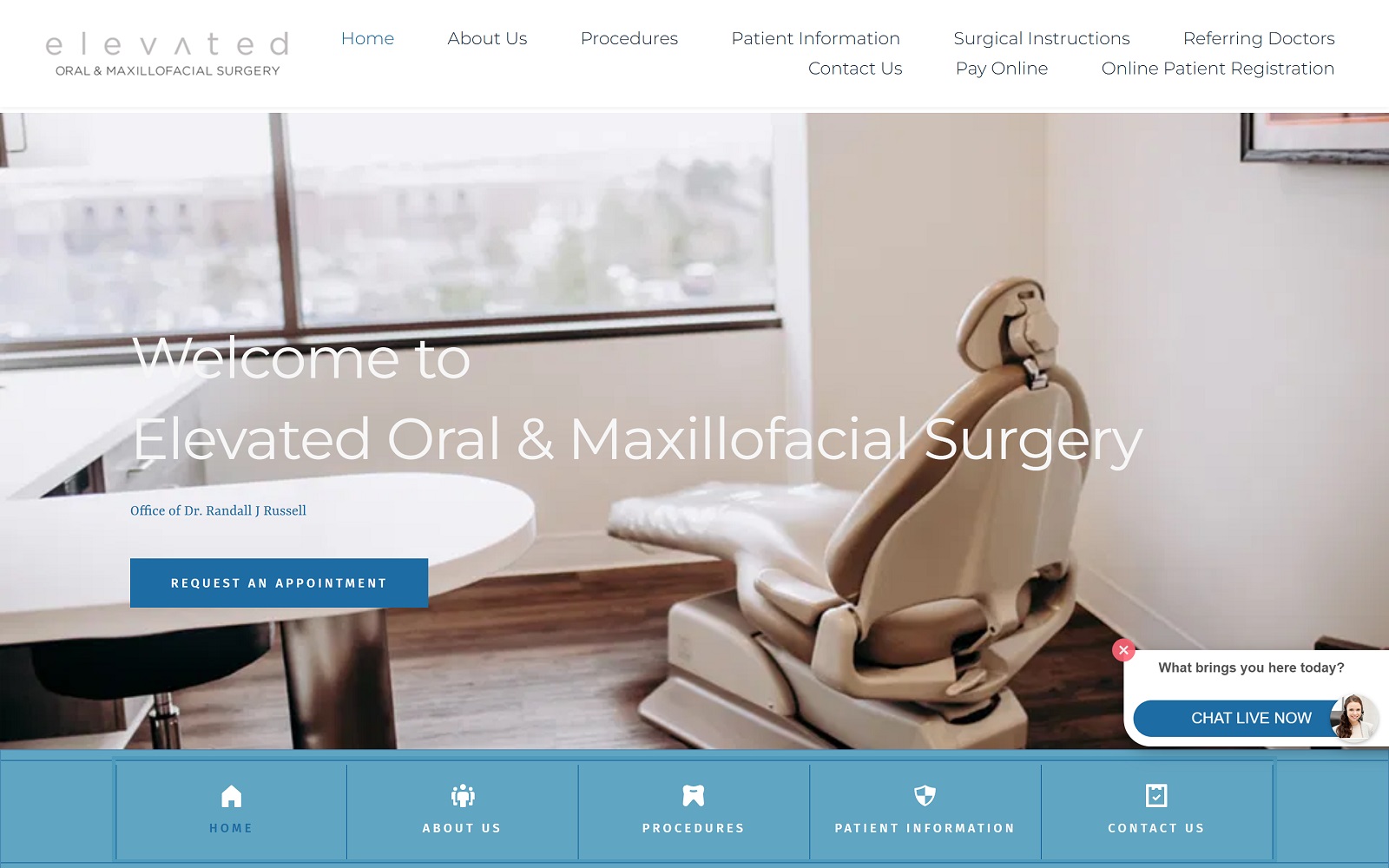 elevatedomfs.com screenshot