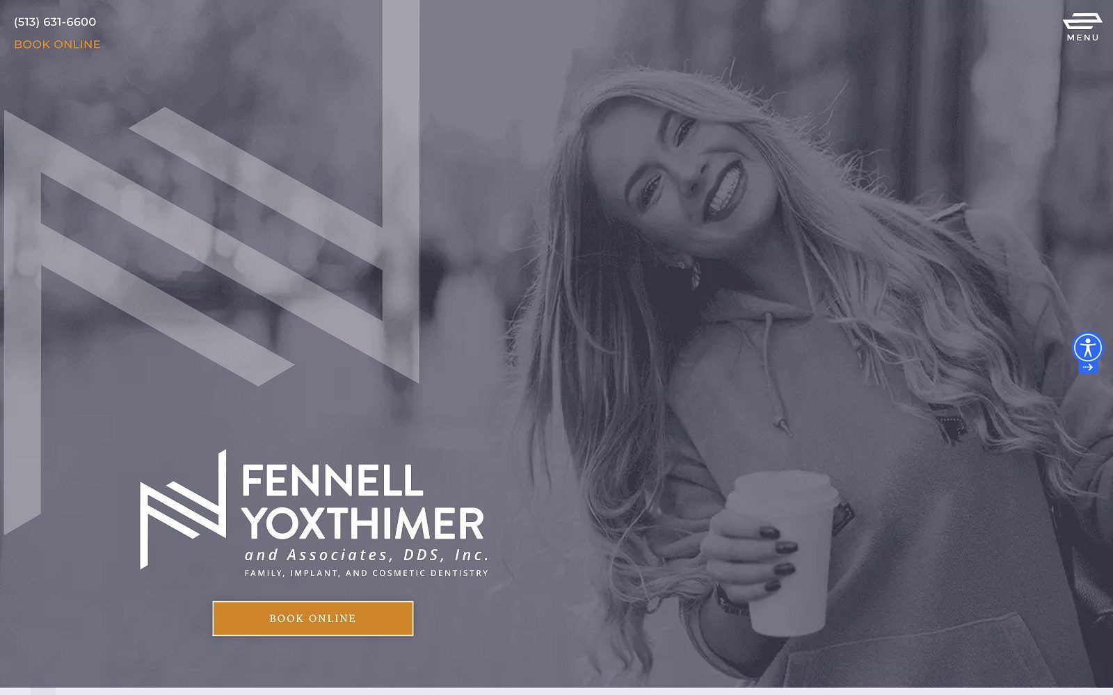 The screenshot of fennell, yoxthimer and associates, dds, inc. Website