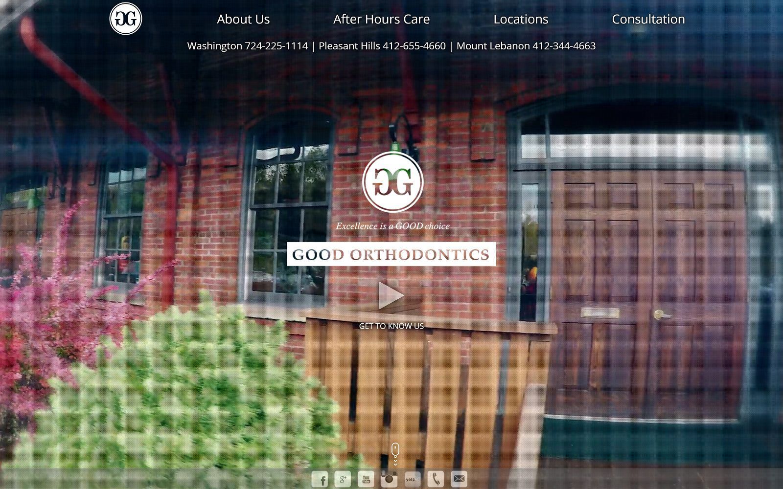 The screenshot of good orthodontics website