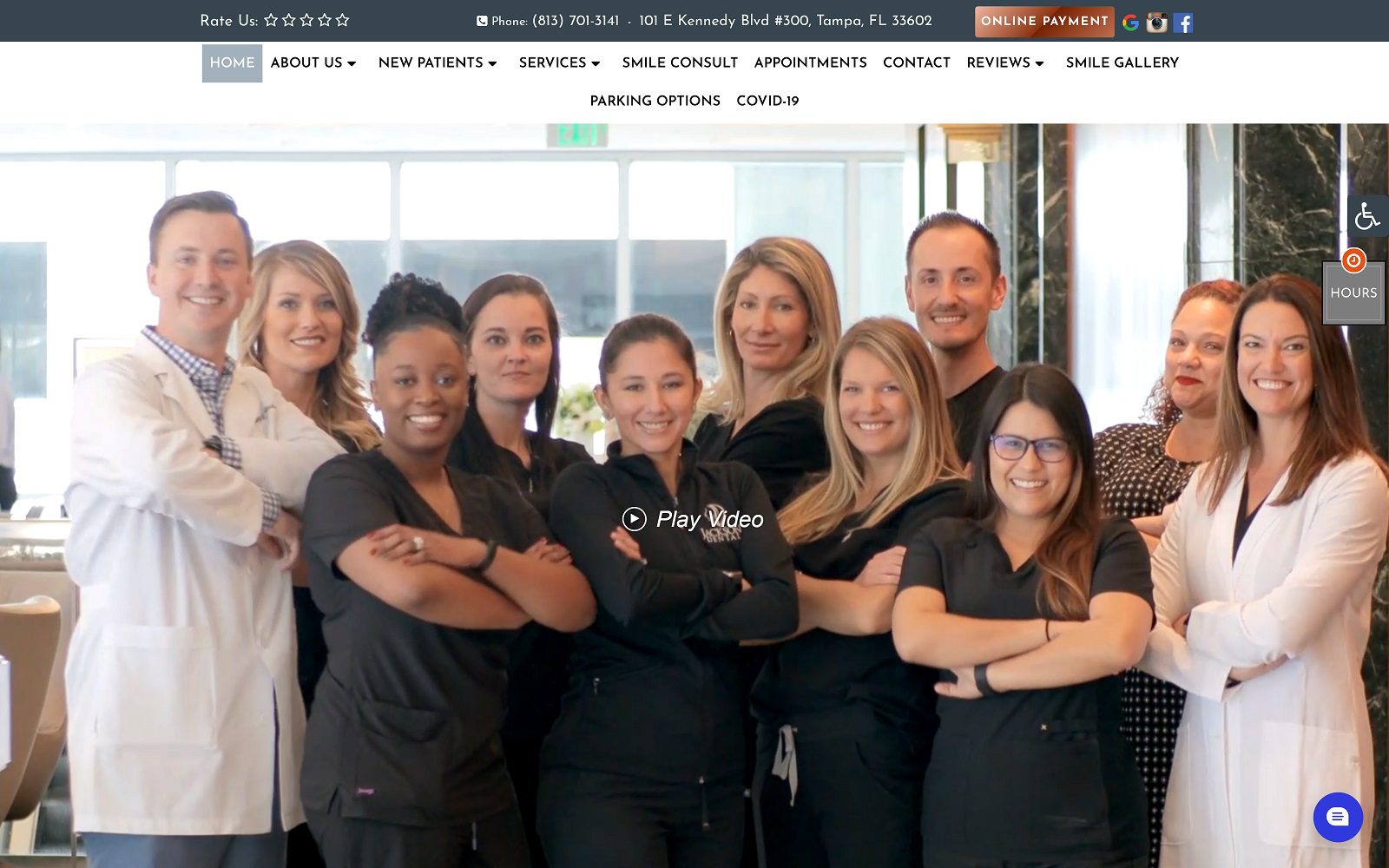 The screenshot of jackson dental, p. A. Website