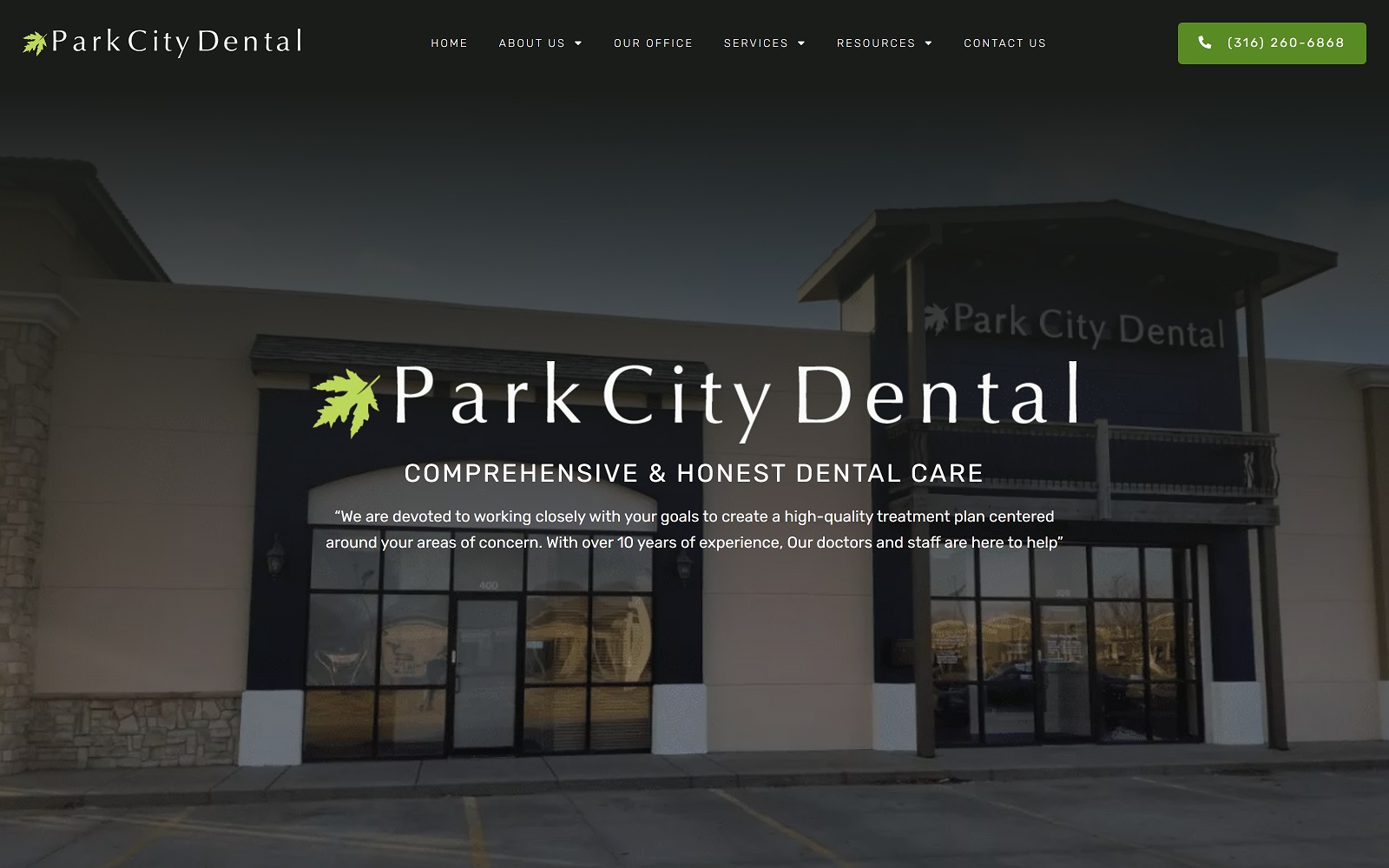 Parkcitydds. Com screenshot