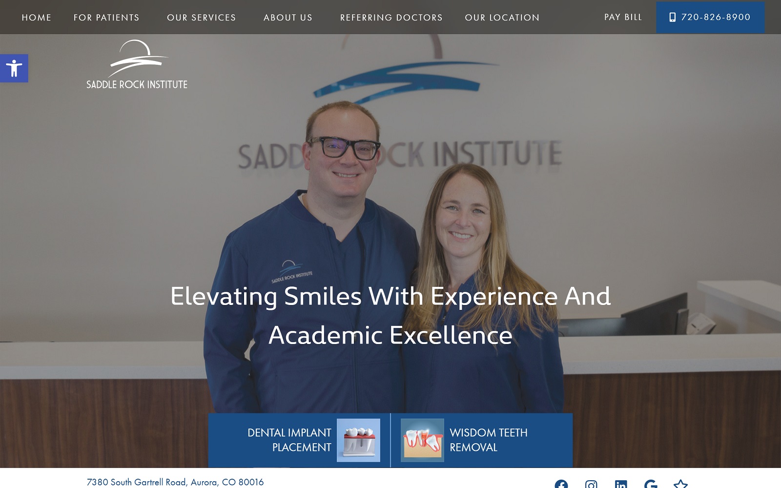 saddlerockinstitute.com screenshot