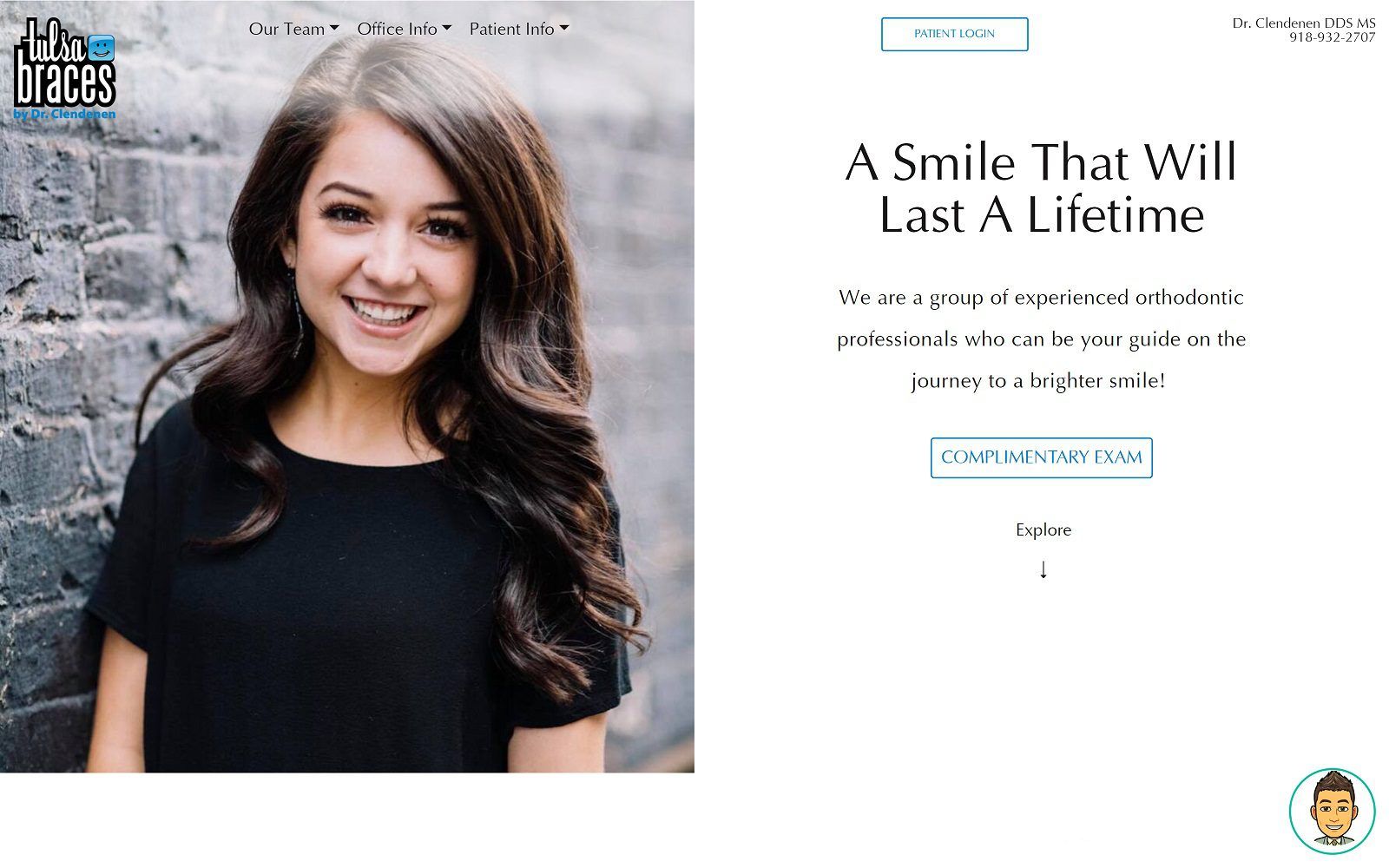 The screenshot of tulsa braces your trusted orthodontist website