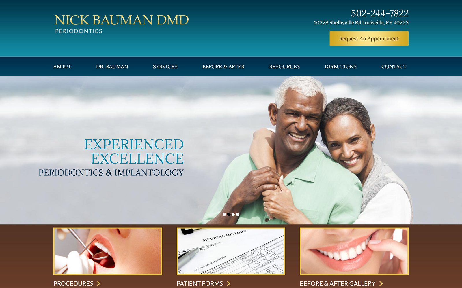 The screenshot of bauman nick dmd website