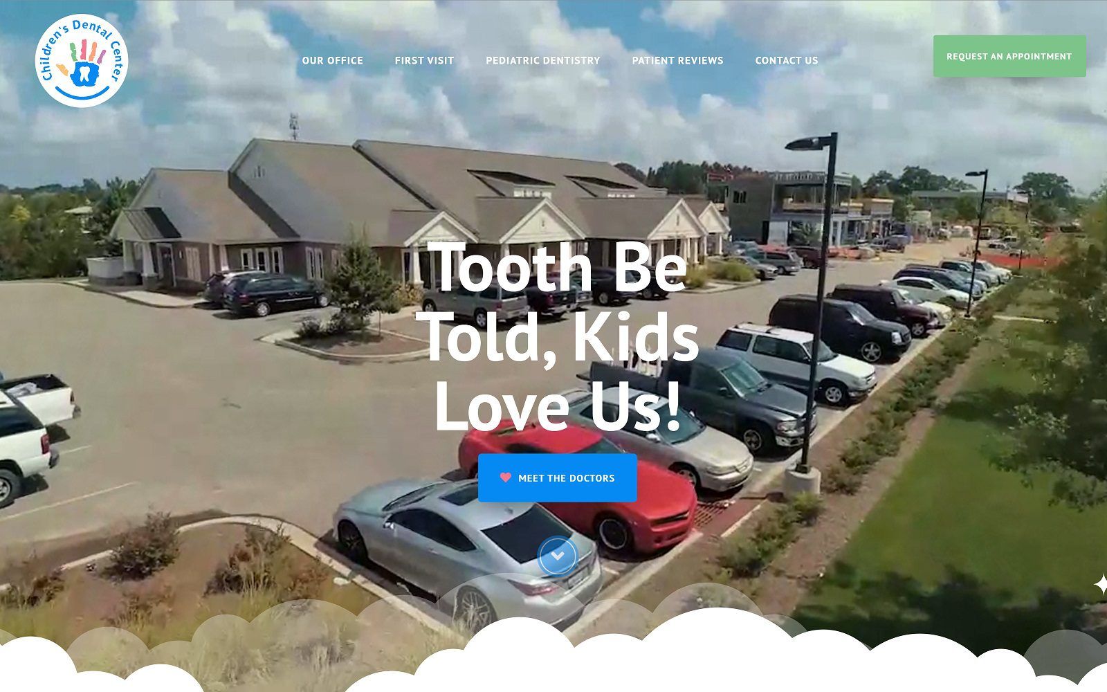 The screenshot of children's dental center - midtown website