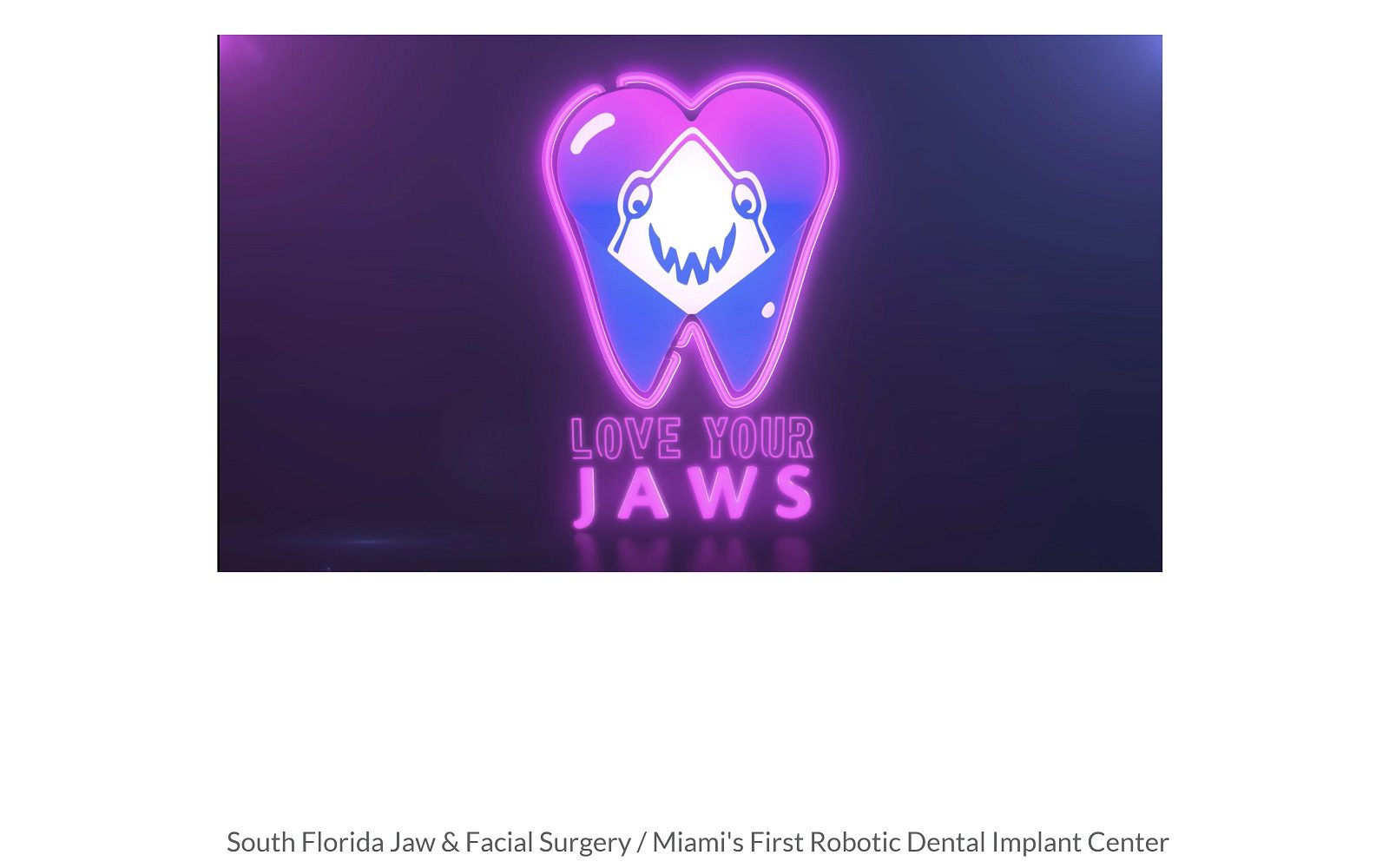 The screenshot of dr. Kroum dimitrov / jaw & facial surgery / miami’s first robotic dental implant center website