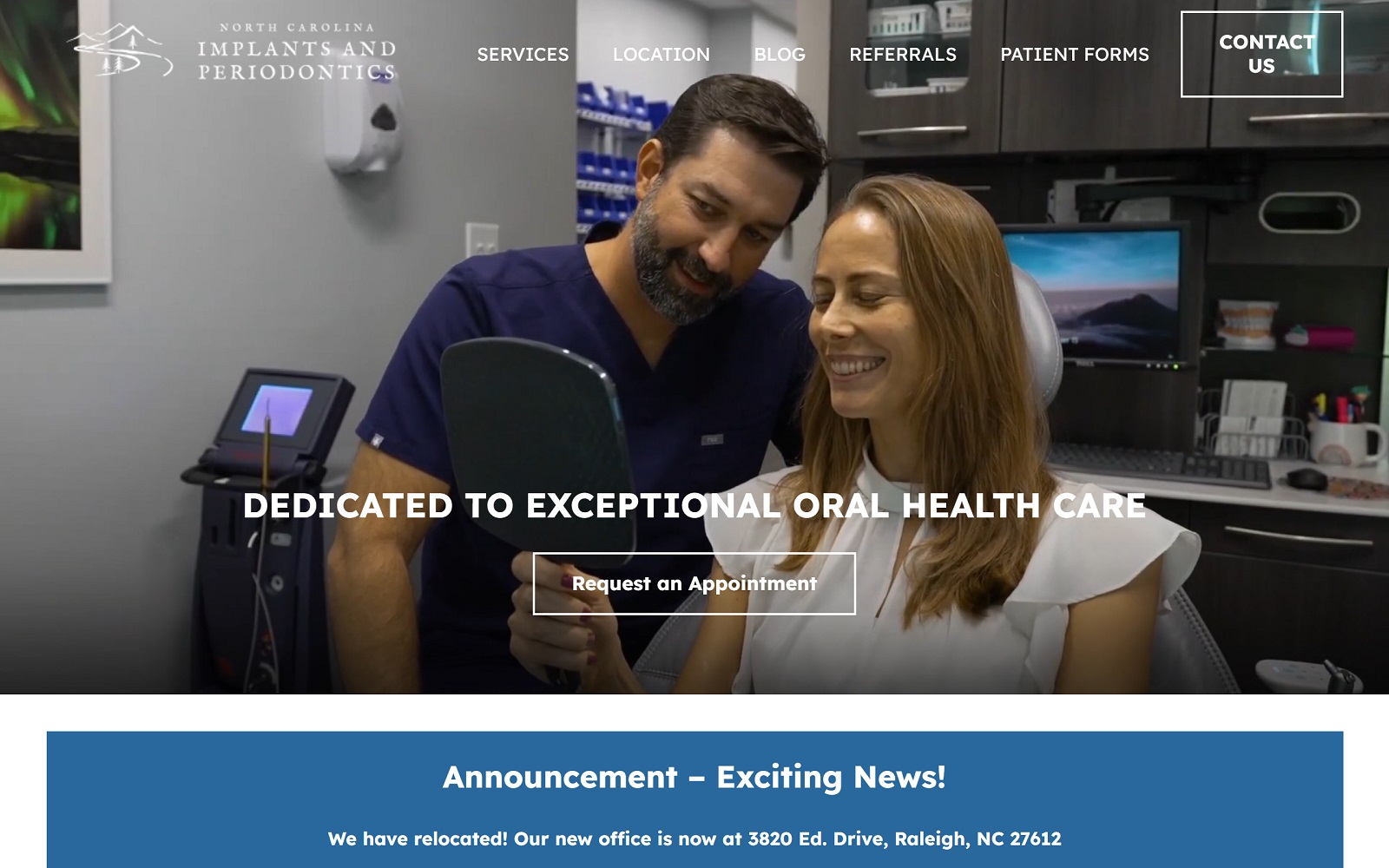 northcarolinaperio.com screenshot