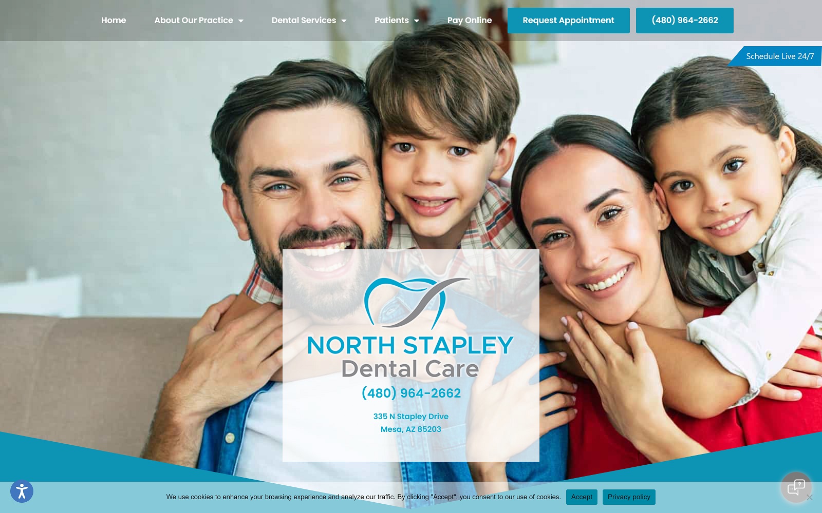 Northstapleydentalcare. Com screenshot