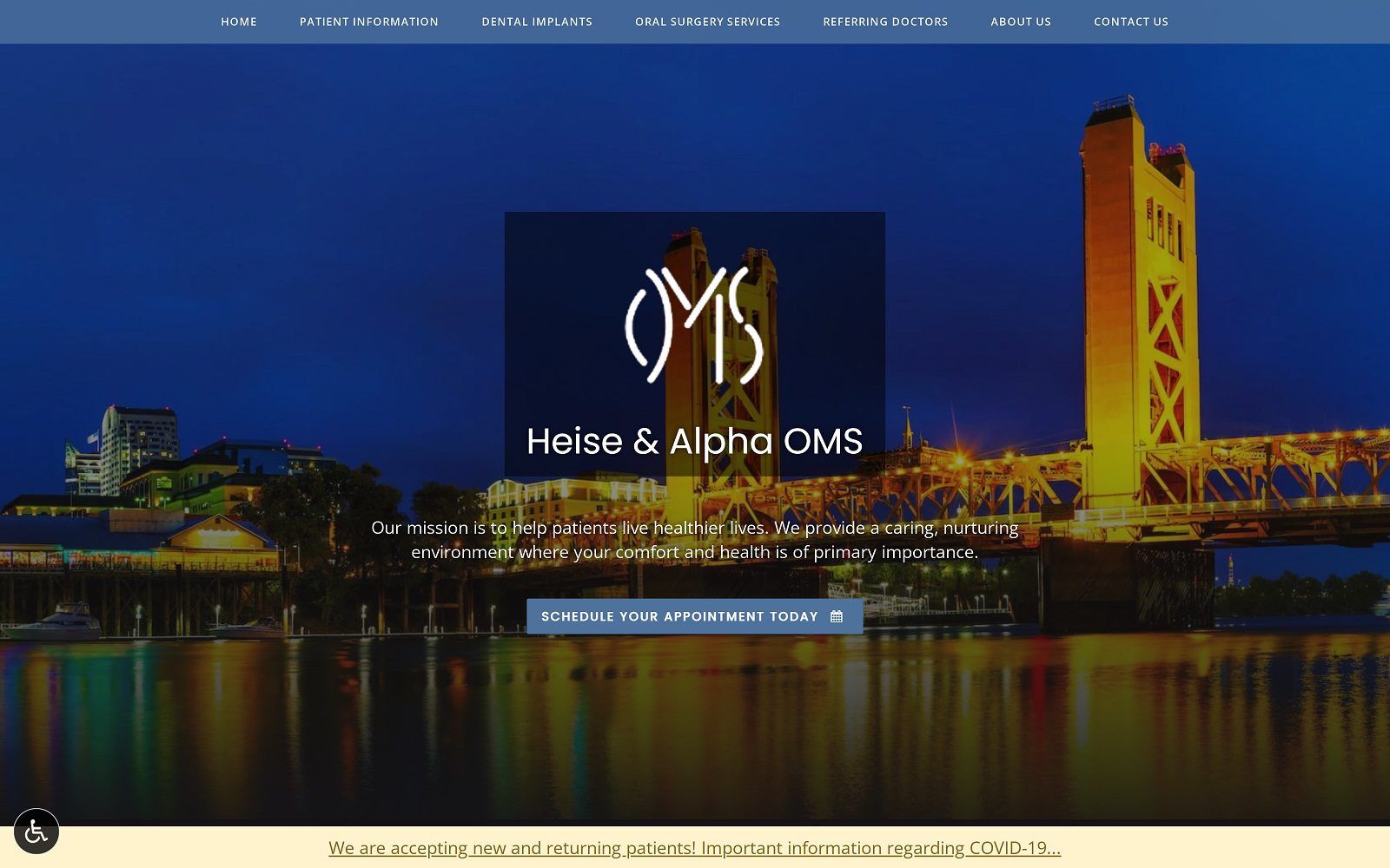 The screenshot of heise & alpha oms website