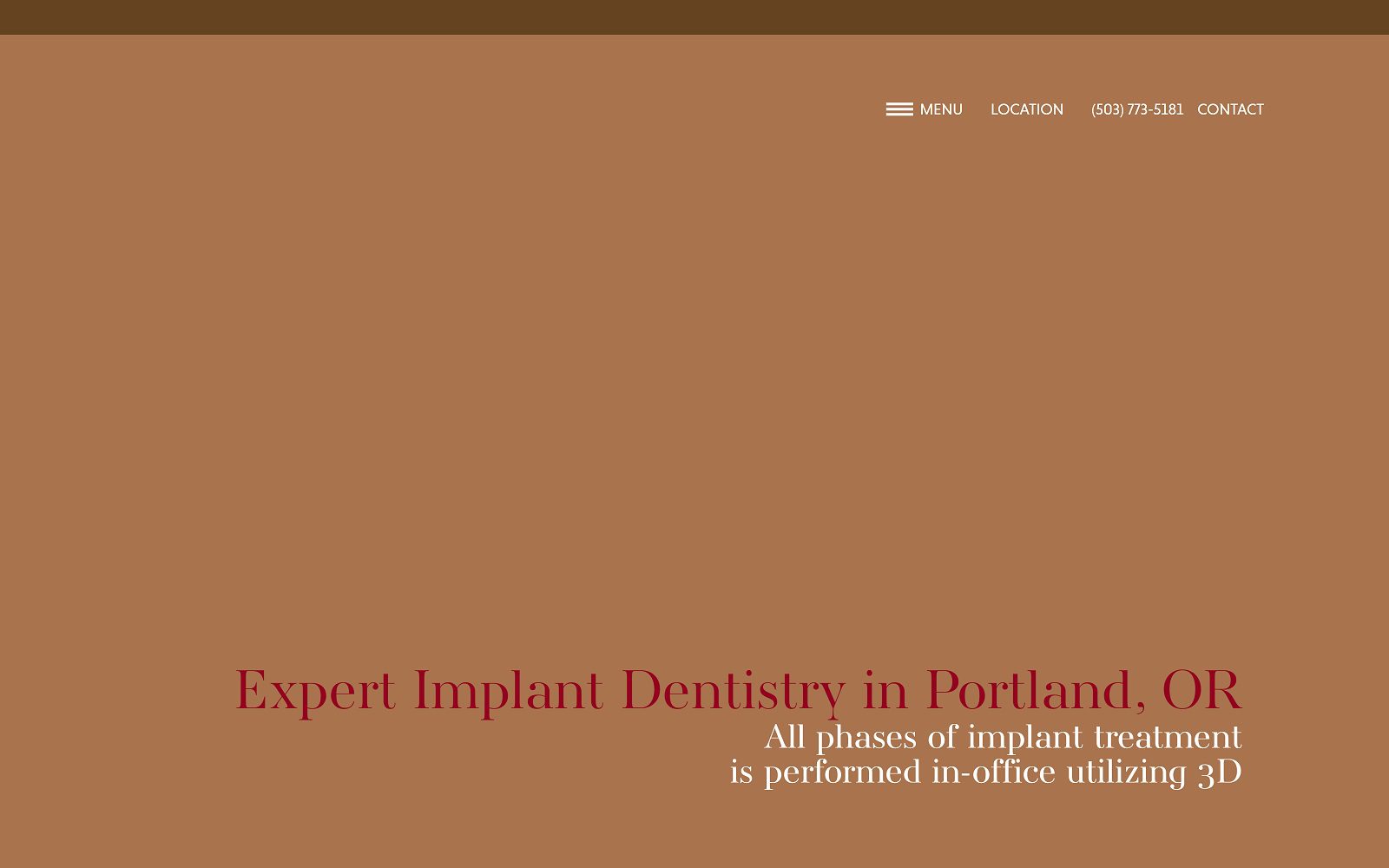 The screenshot of sylvan implant & reconstructive dentistry dr. Nader m. Rassouli website