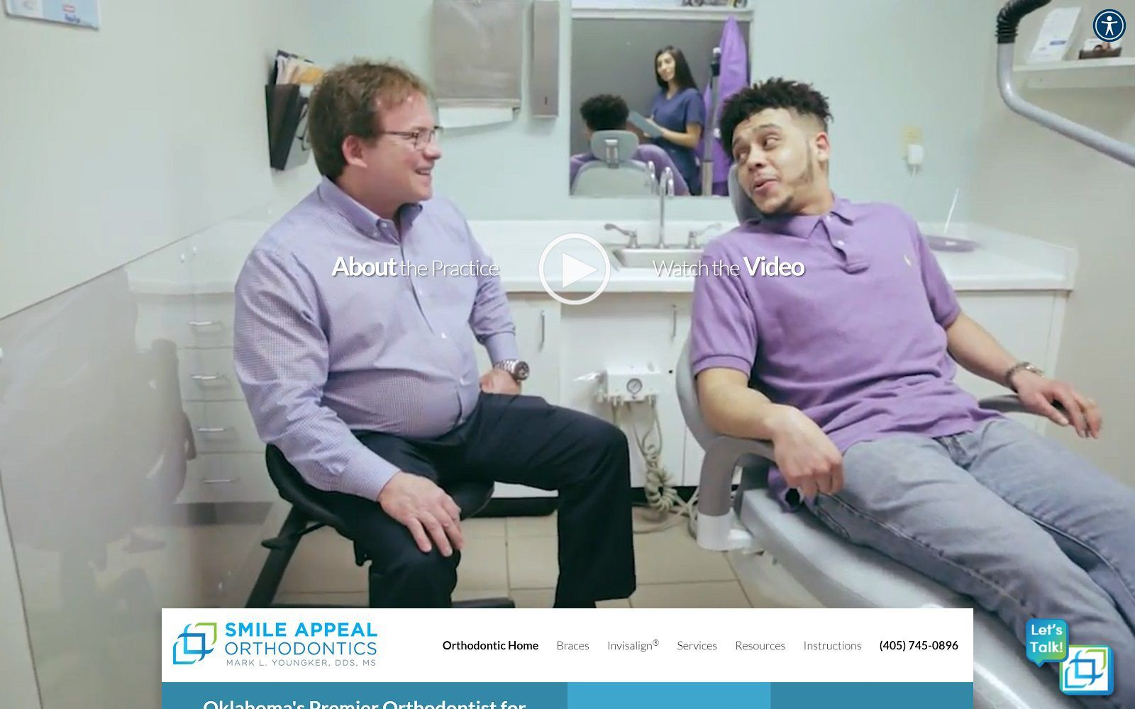 The screenshot of smile appeal orthodontics, braces and invisalign website