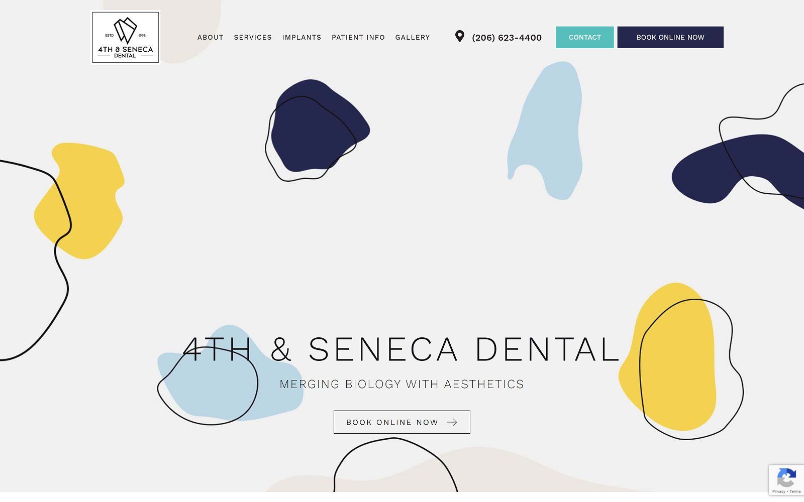 The screenshot of 4th & seneca dental dr. Jonathan vo website