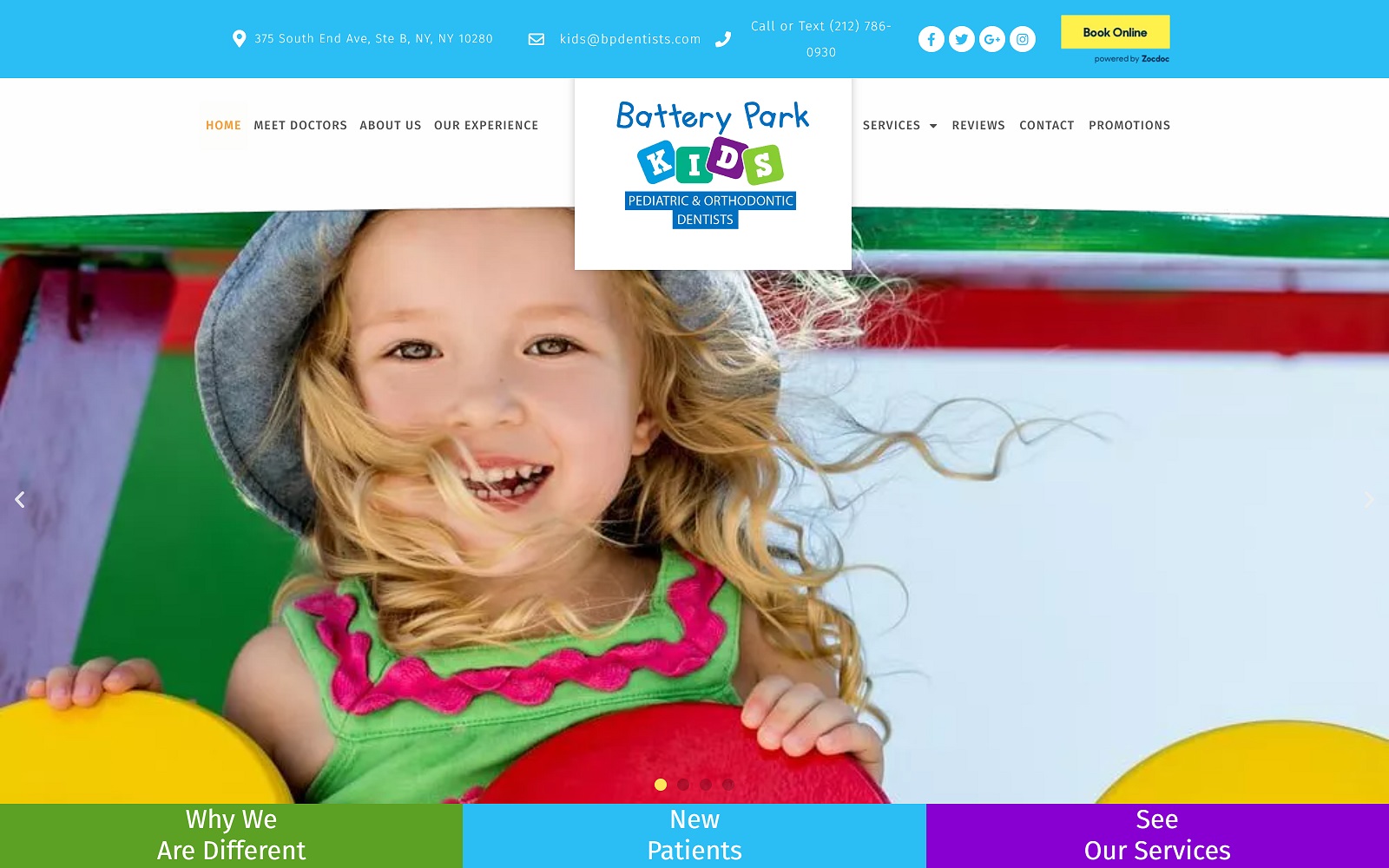 Batteryparkpediatricdentists. Com screenshot