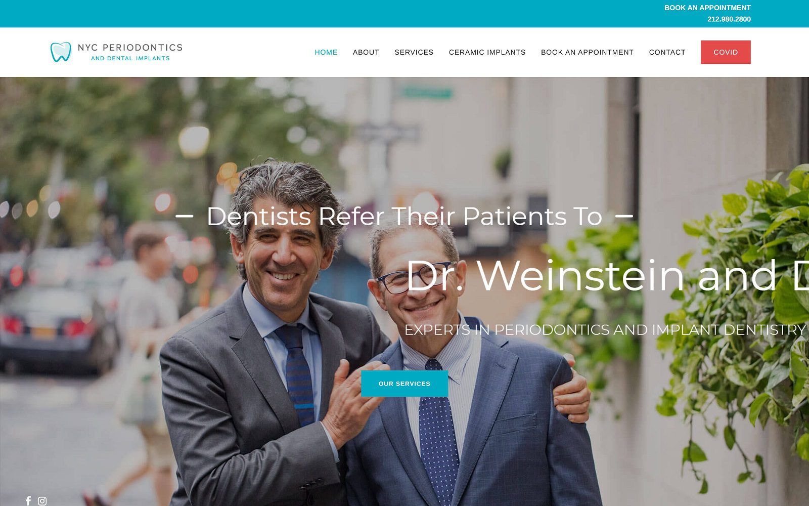 The screenshot of weinstein david dmd website