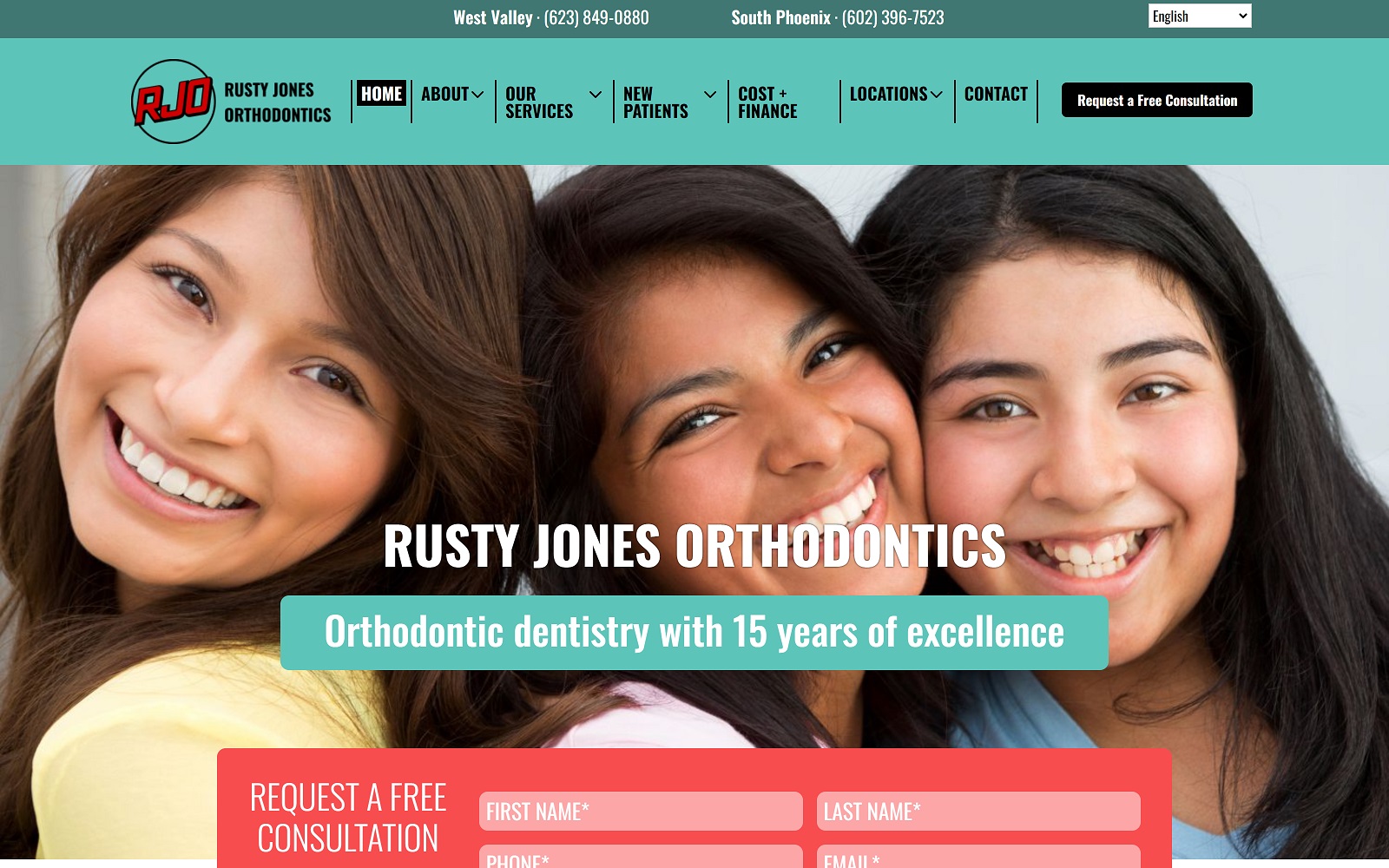 Rustyjonesortho. Com screenshot