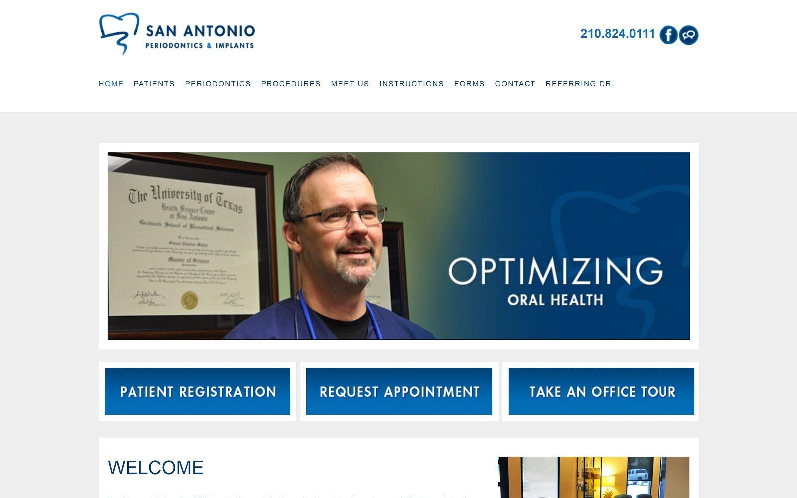 The screenshot of dr. Steven c. Maller, dds, ms, pc website