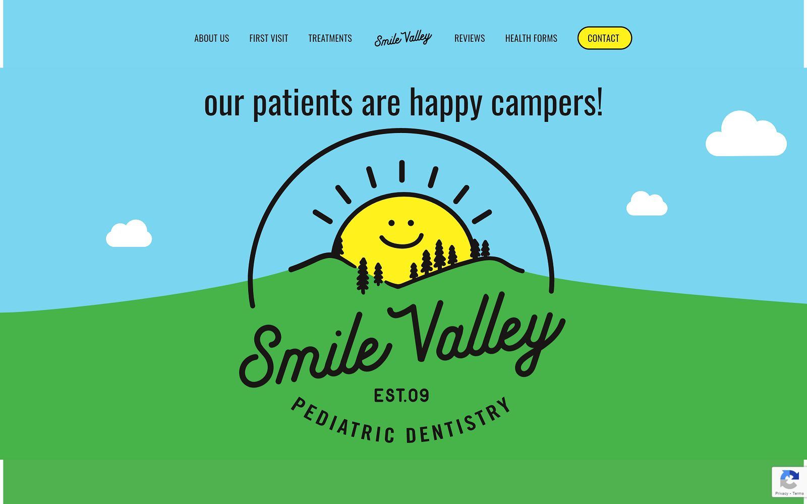 The screenshot of smile valley pediatric dentistry dr. Roya pilcher website