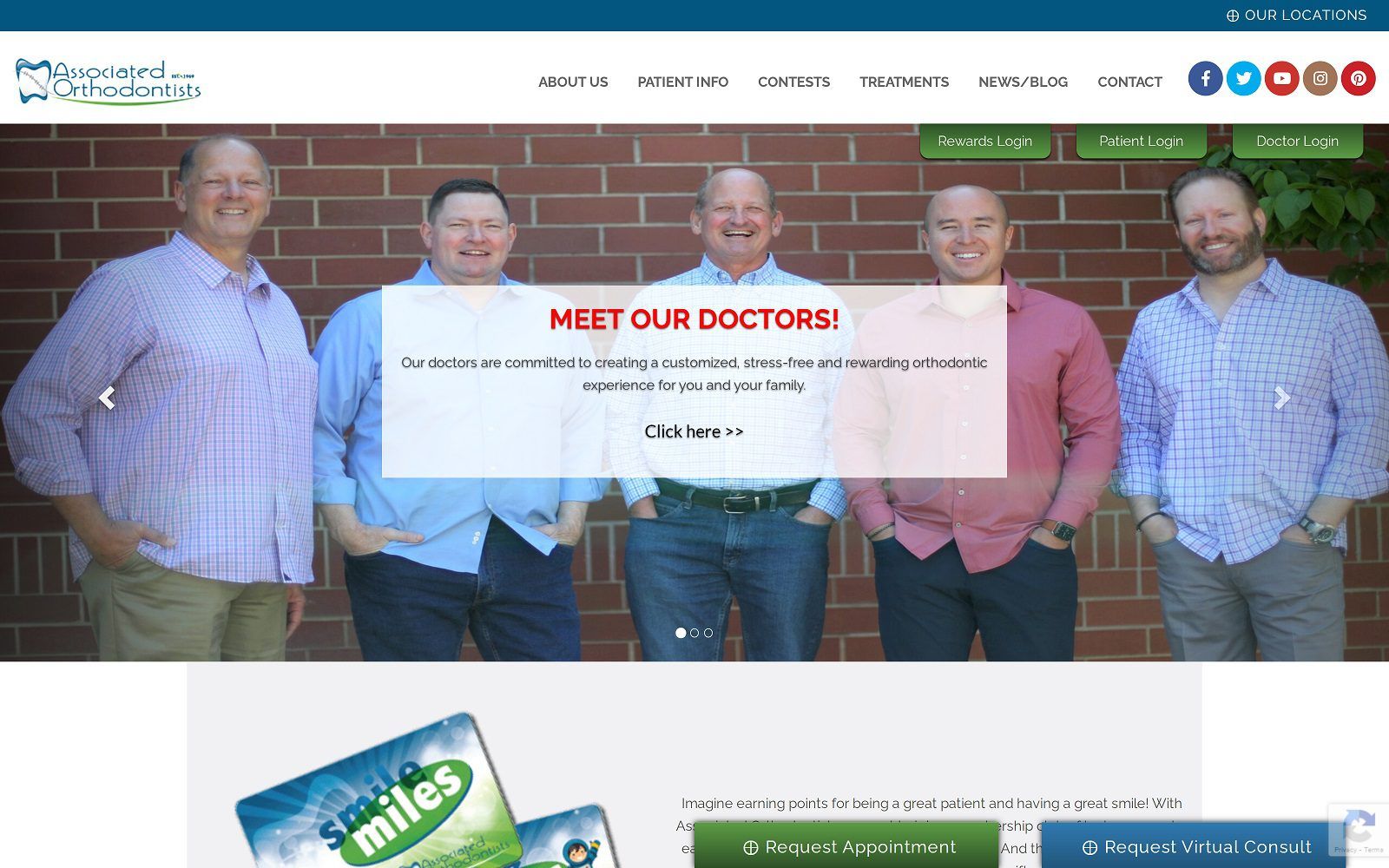 The screenshot of associated orthodontists ltd greatbraces. Com website