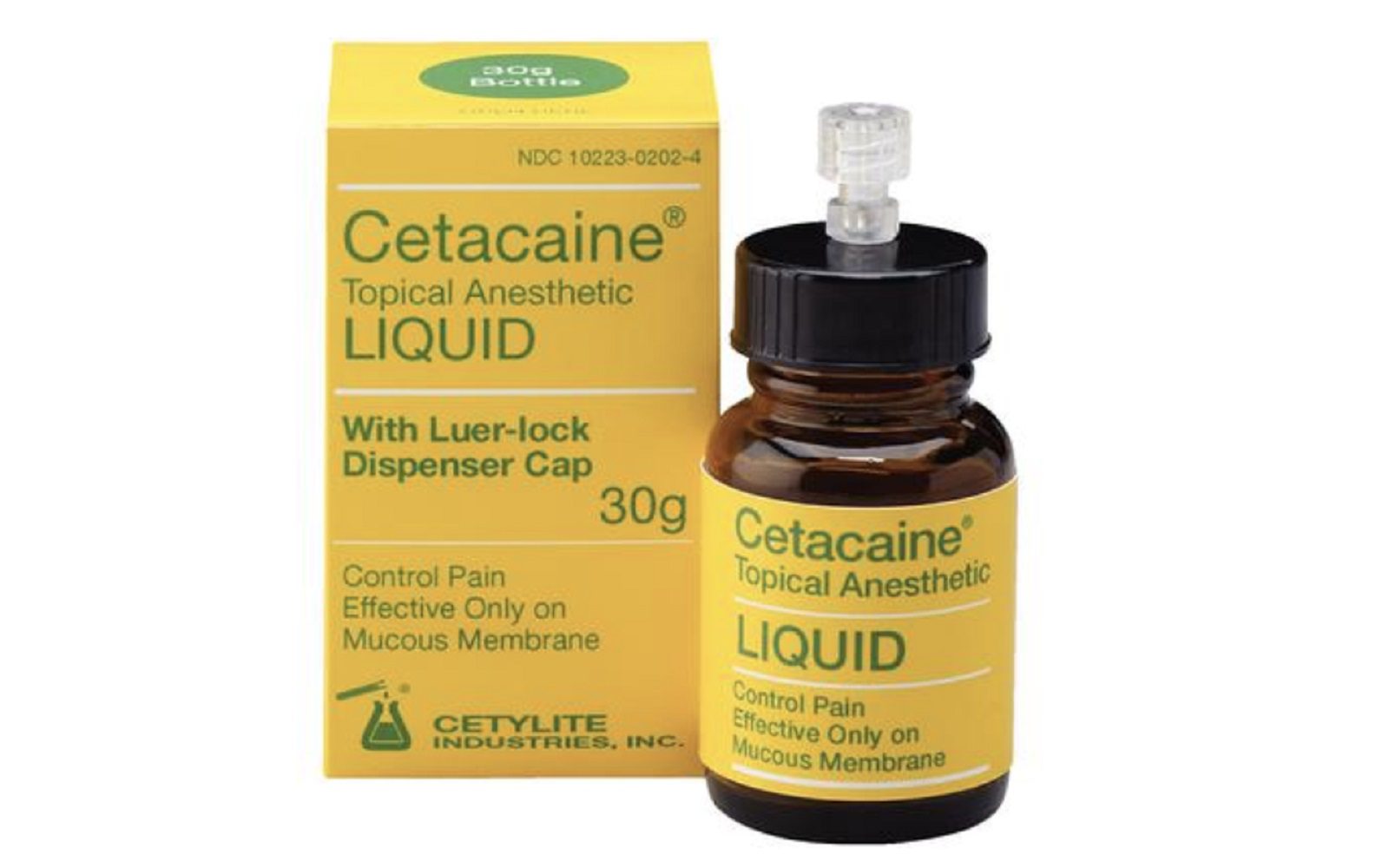 Cetacaine topical anesthetic liquid 30 gm. Bottle