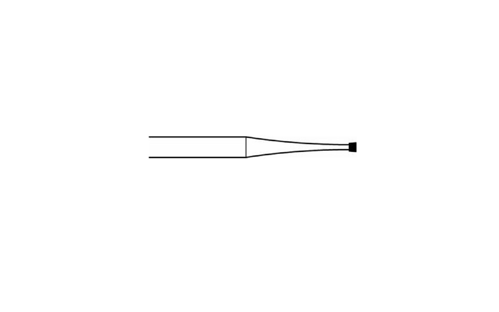 Midwest® once™ sterile operative carbide burs - ra, 25/pkg - inverted cone, # 34, 2. 35 mm diameter