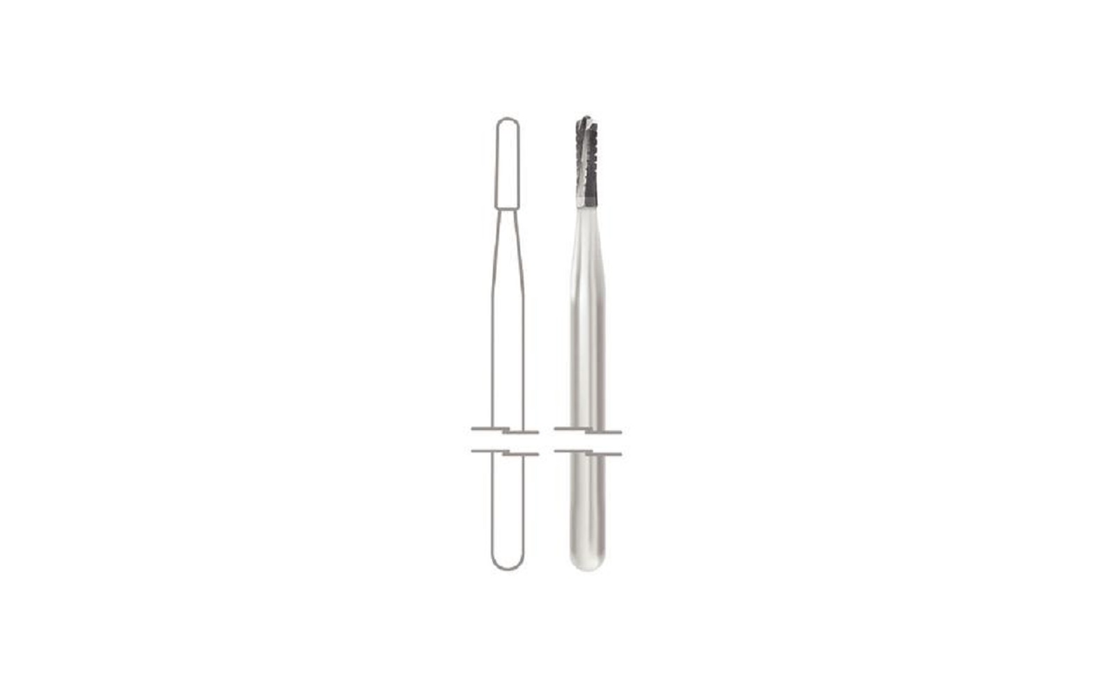Midwest® Operative Carbide Burs – HP, Straight Fissure