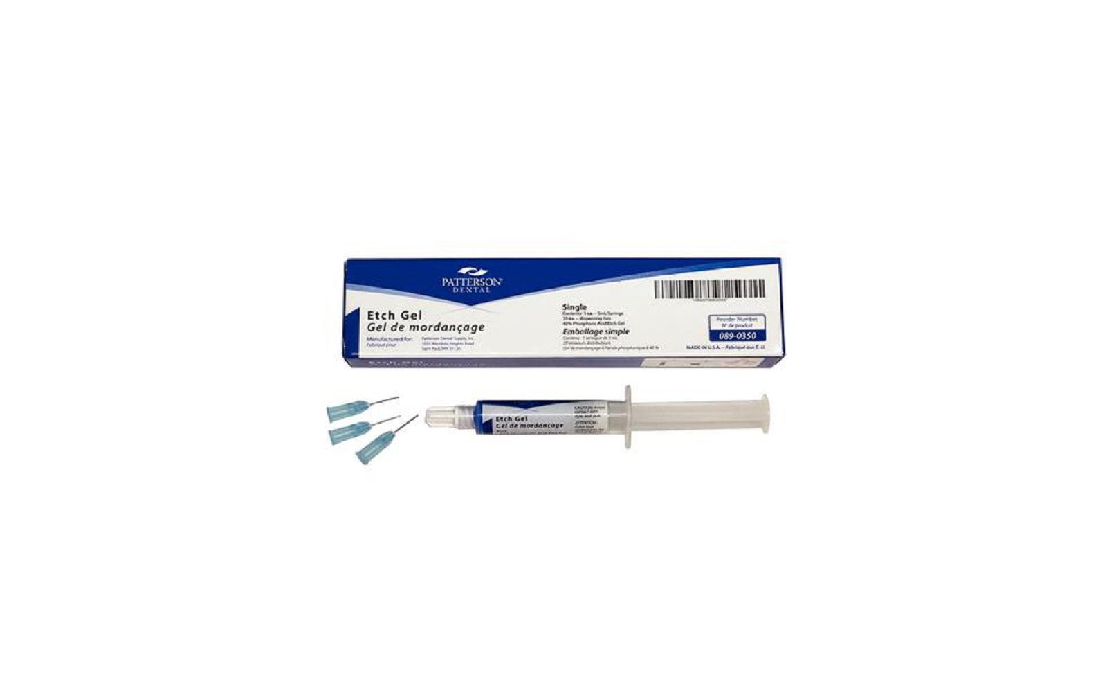 Patterson® 40% phosphoric acid etch gel syringe packs with tips - patterson dental supply