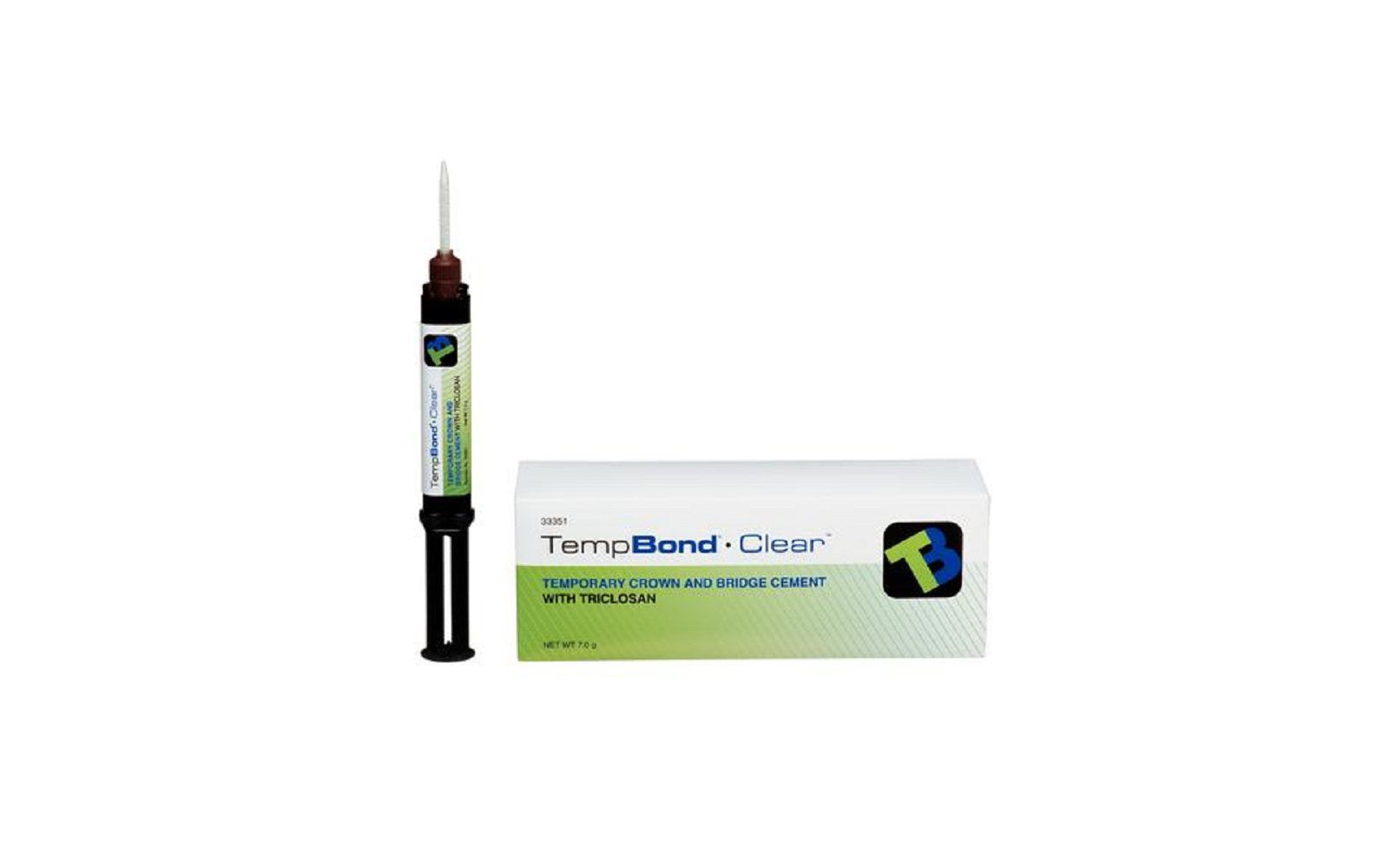 Tempbond® clear with triclosan – automix syringe refill, 6 g