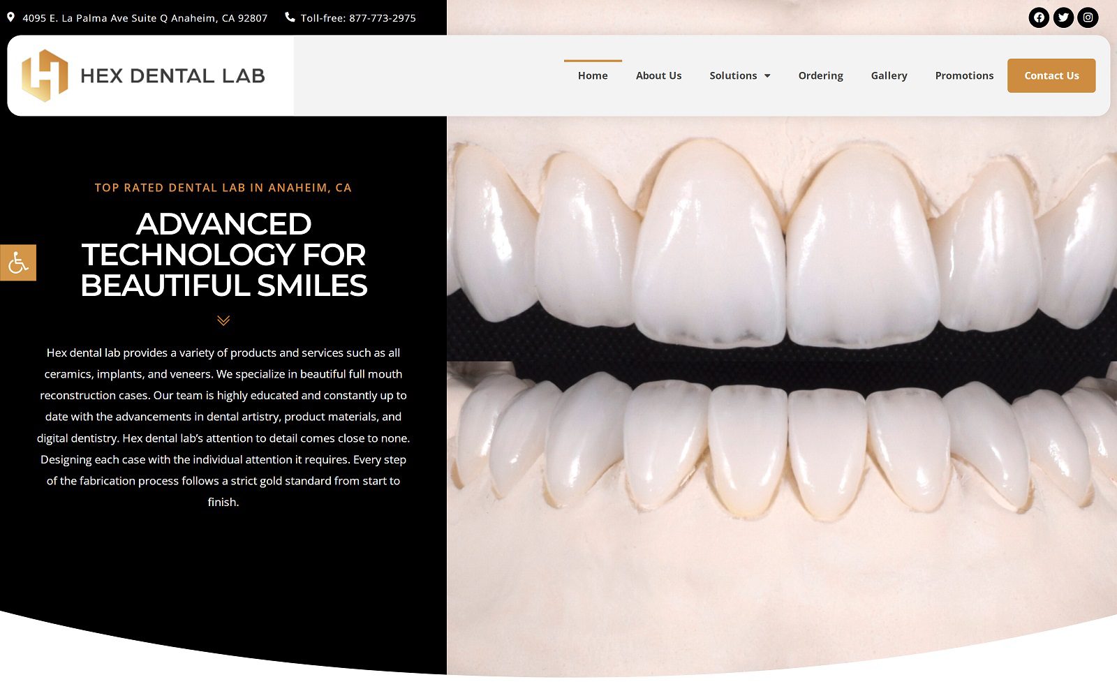 Hexdentallab. Com-screenshot